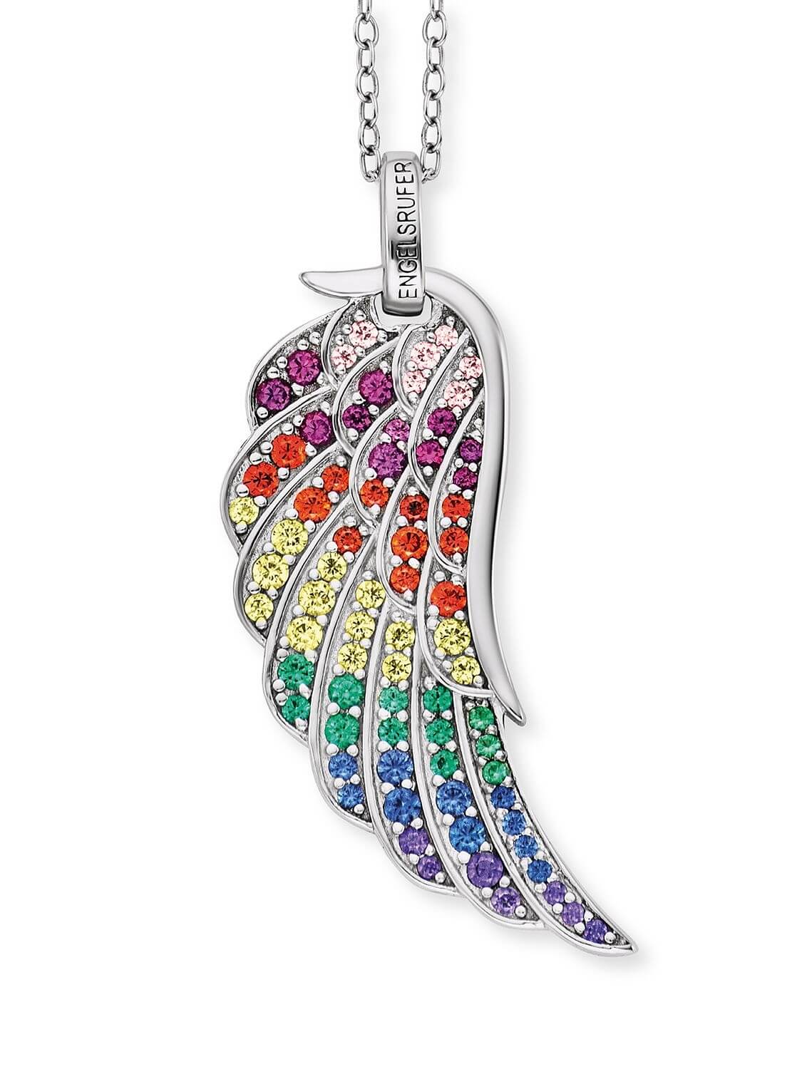 Engelsrufer Stříbrný náhrdelník s andělským křídlem ERN-WING-ZIM