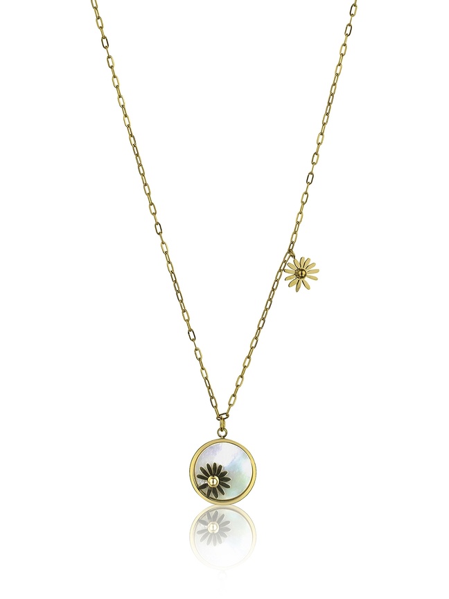 Emily Westwood Očarujúce pozlátený náhrdelník s perleťou Ariella EWN23048G