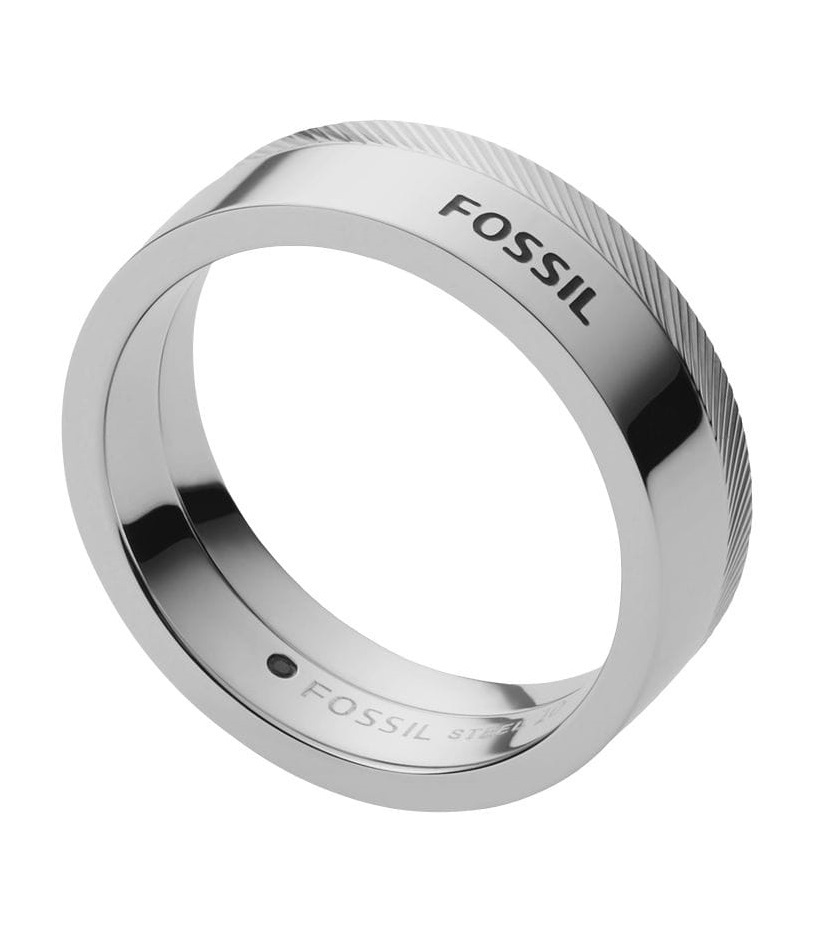 Fossil Elegantní pánský prsten z oceli JF03997040 60 mm