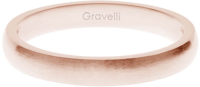 Gravelli -  Růžově pozlacený prsten z ušlechtilé oceli Precious GJRWRGX106 53 mm