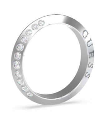 Guess Módny oceľový prsteň so zirkónmi Perfect JUBR02188JWRH 52 mm