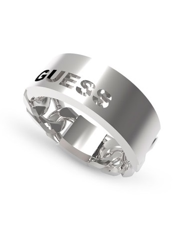 Guess Nadčasový oceľový prsteň X Logo JUXR03006JWST 56 mm