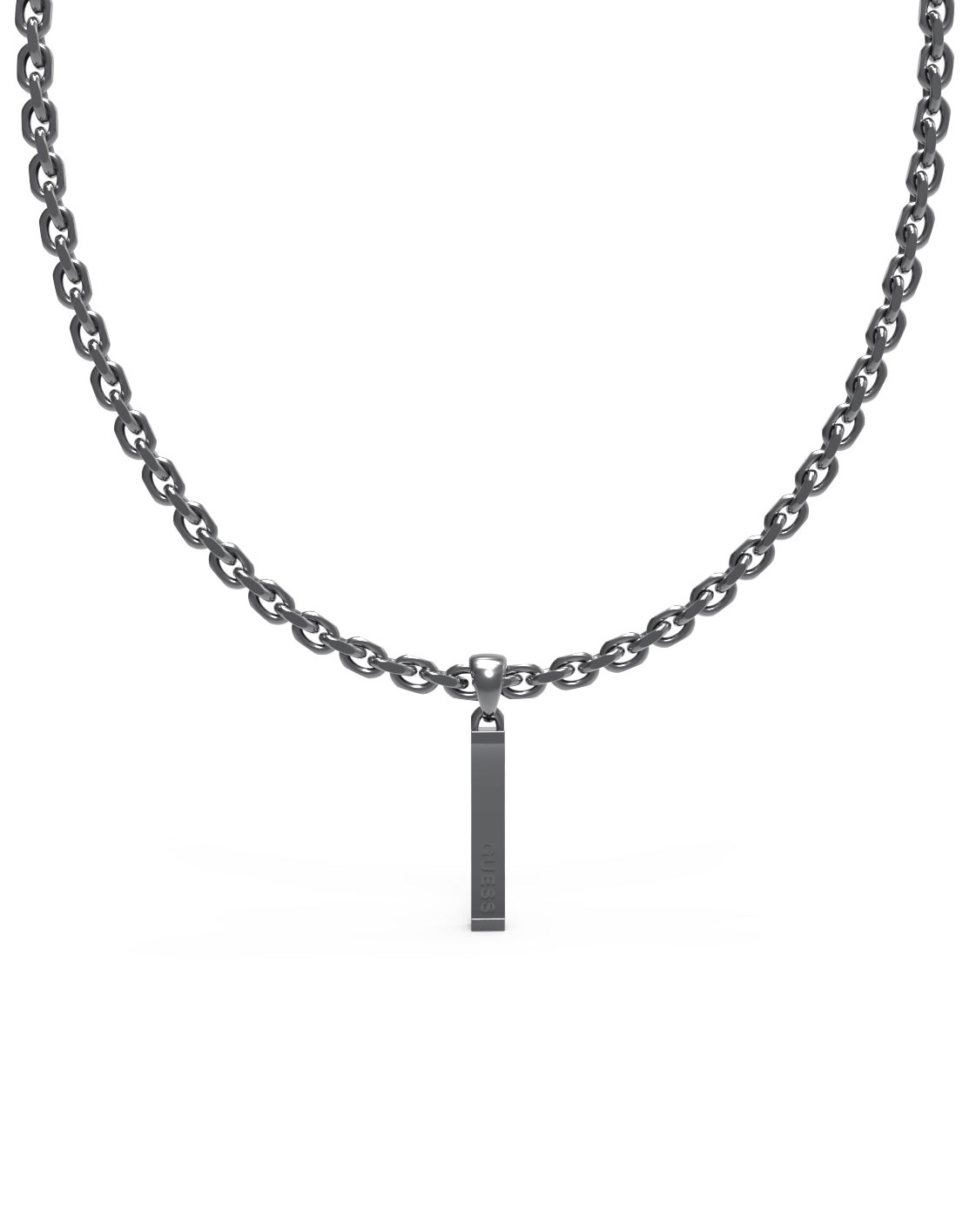 Guess Štýlový oceľový náhrdelník X Plate JUXN03001JWGMT/U