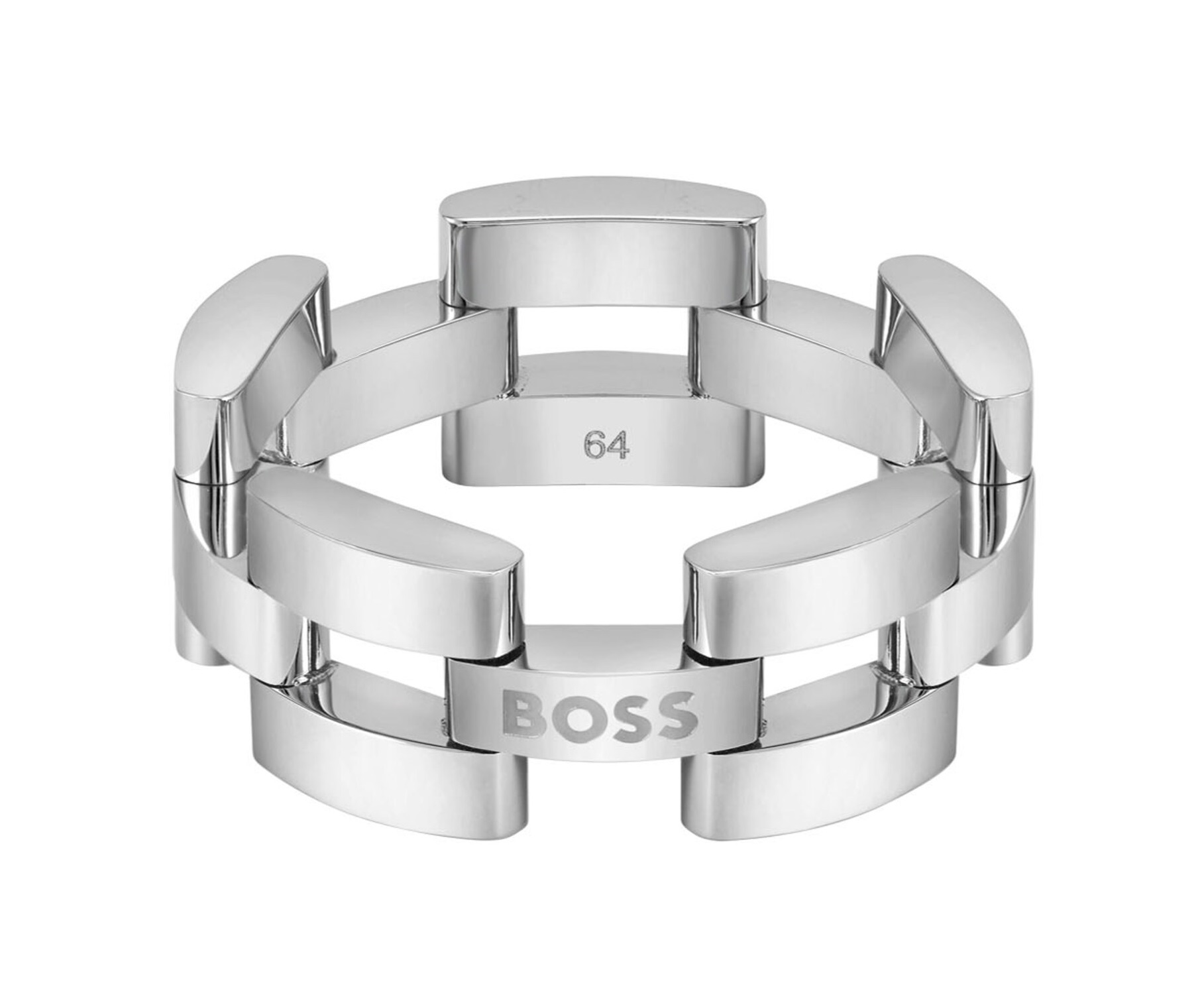 Hugo Boss Nadčasový pánský ocelový prsten Sway 1580551 66 mm