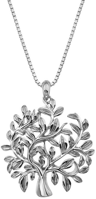 Hot Diamonds -  Luxusní stříbrný náhrdelník se stromem života Jasmine DP700 (řetízek, přívěsek)