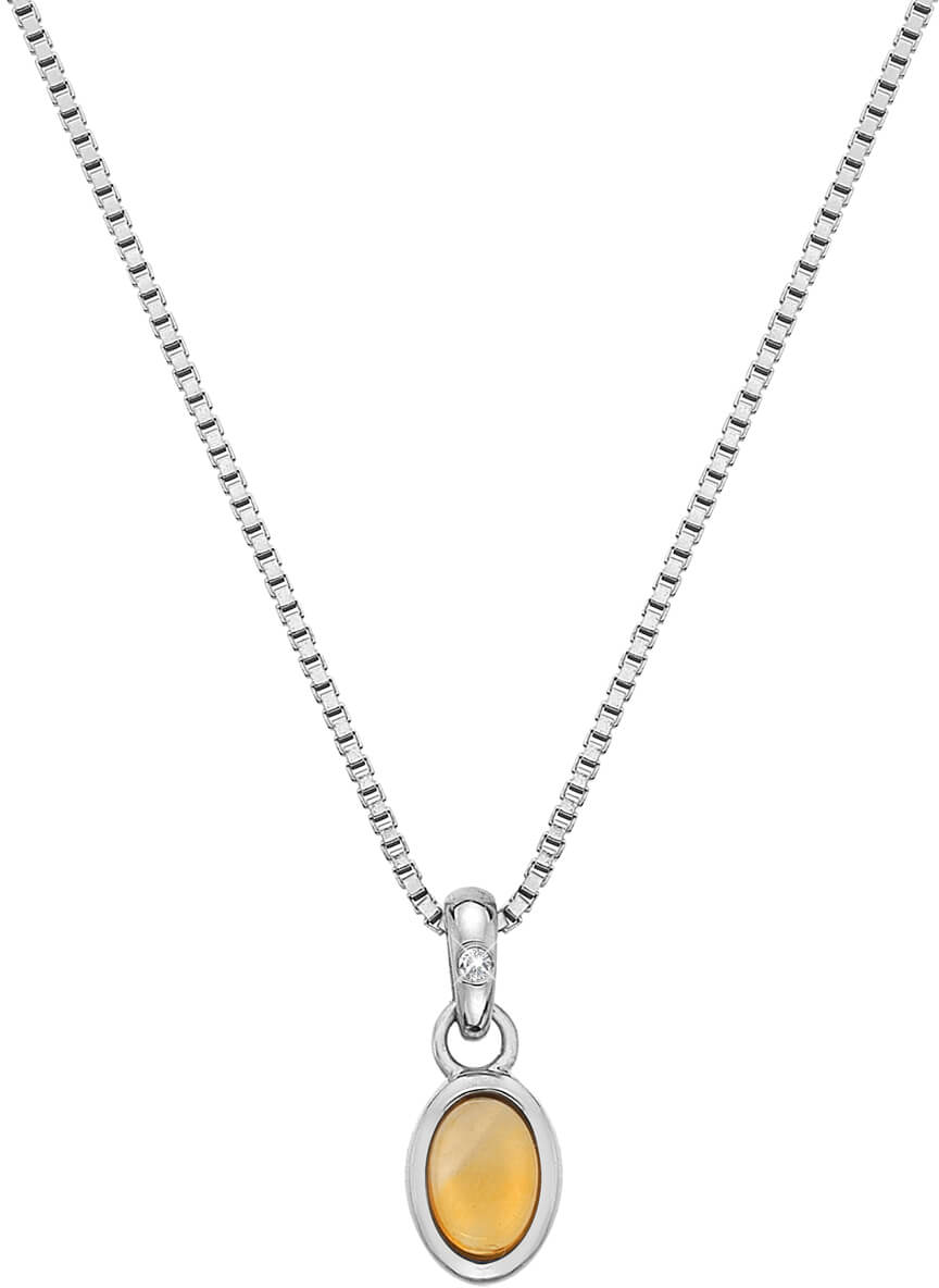 Hot Diamonds Strieborný náhrdelník pre narodené v novembri Birthstone DP764