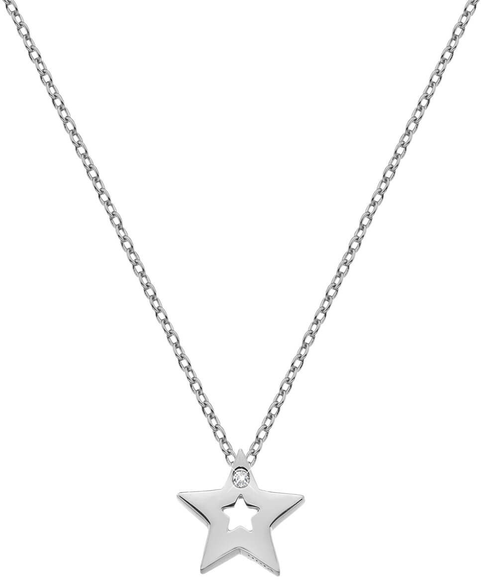 Hot Diamonds -  Stříbrný náhrdelník s hvězdičkou Amulets DP722