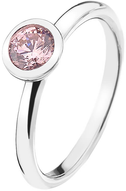Hot Diamonds Strieborný prsteň Emozioni scintilla Pink Compassion ER017 58 mm