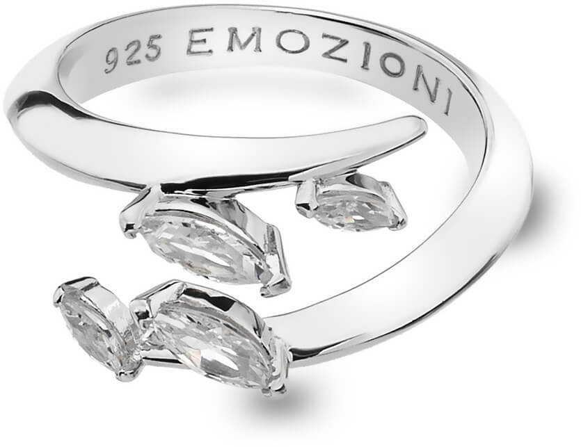 Hot Diamonds Strieborný prsteň Hot Diamonds Emozioni sa zirkónmi ER023 50 mm