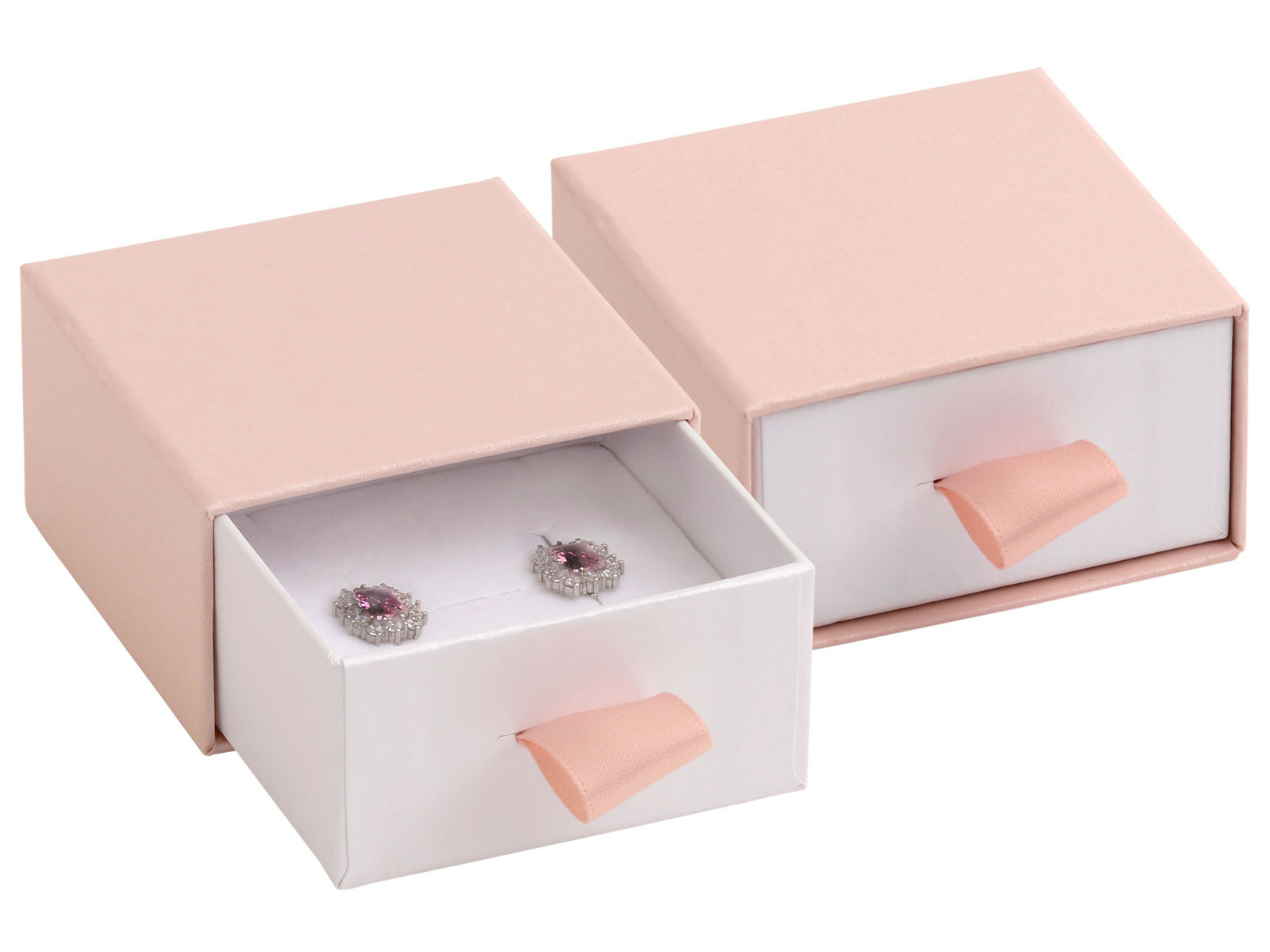 JK Box Púdrovo ružová darčeková krabička na súpravu šperkov DE-4/A5/A1