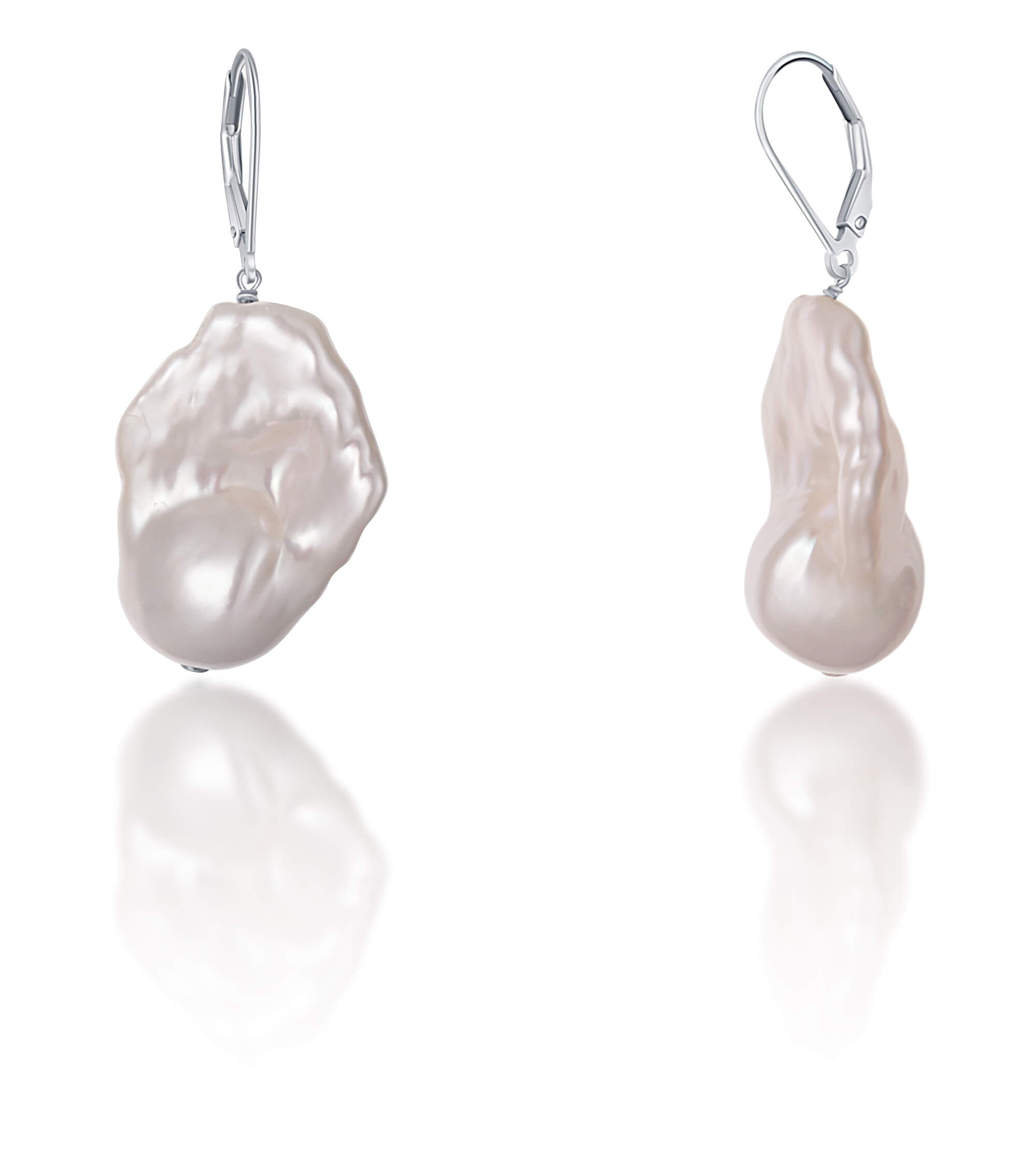 JwL Luxury Pearls Luxusné náušnice s pravou barokovou perlou JL0688