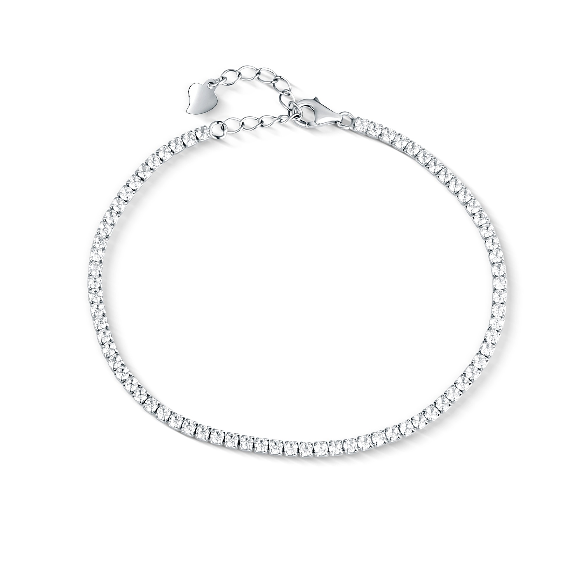 JwL Luxury Pearls -  Luxusní stříbrný tenisový náramek se zirkony JL0849