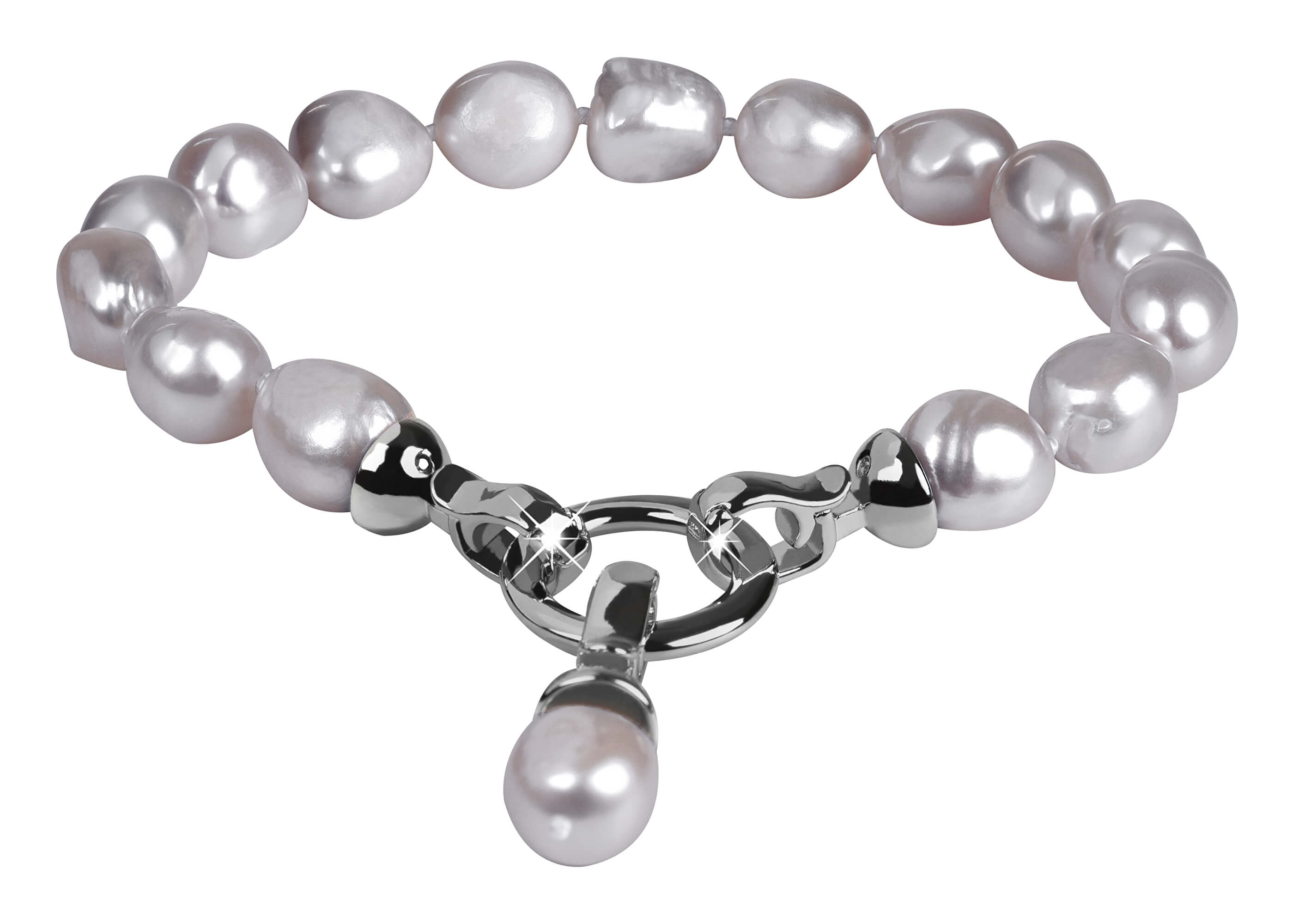 JwL Luxury Pearls Náramok z pravých šedých perál JL0558