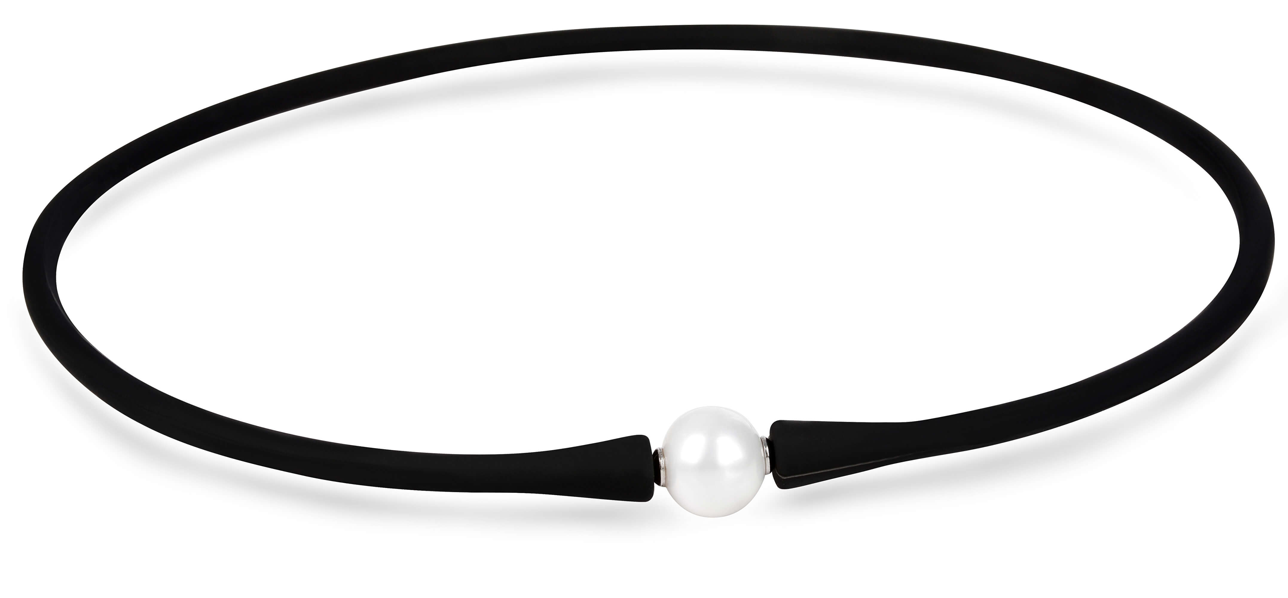JwL Luxury Pearls -  Sportovní perlový náhrdelník černý JL0345