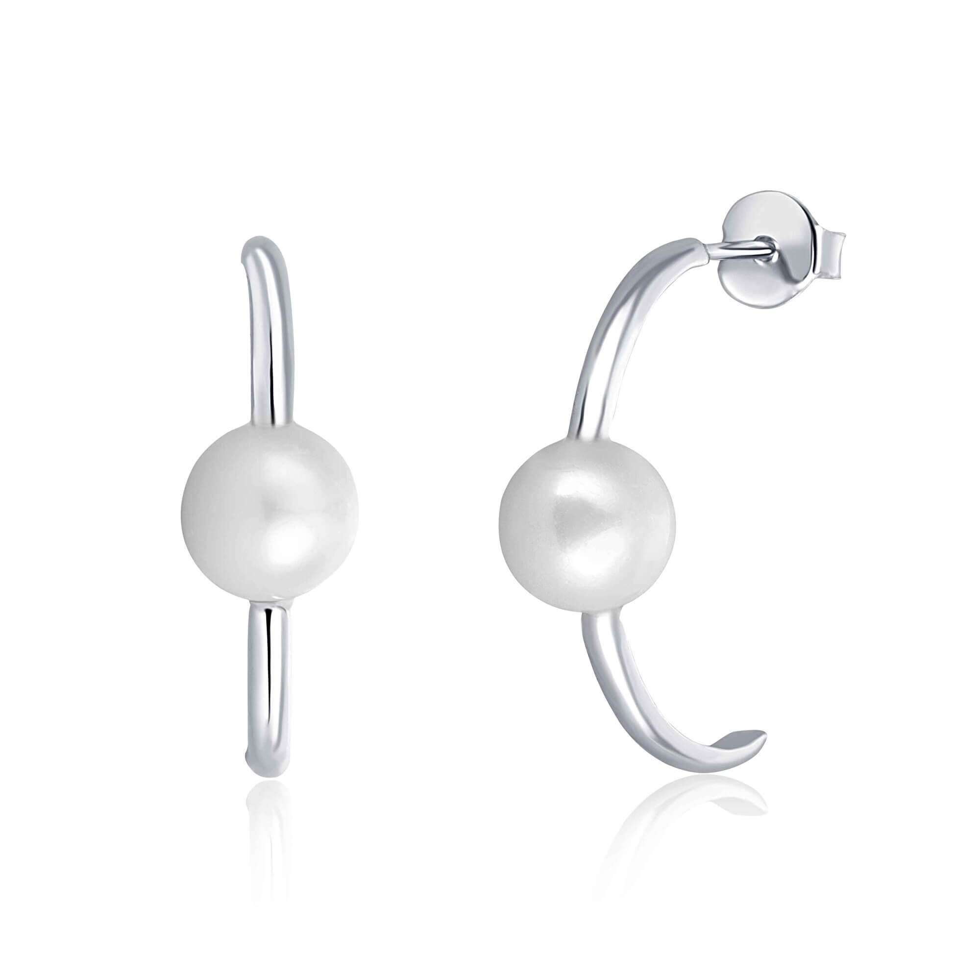 JwL Luxury Pearls Strieborné náušnice s pravými perlami JL0617