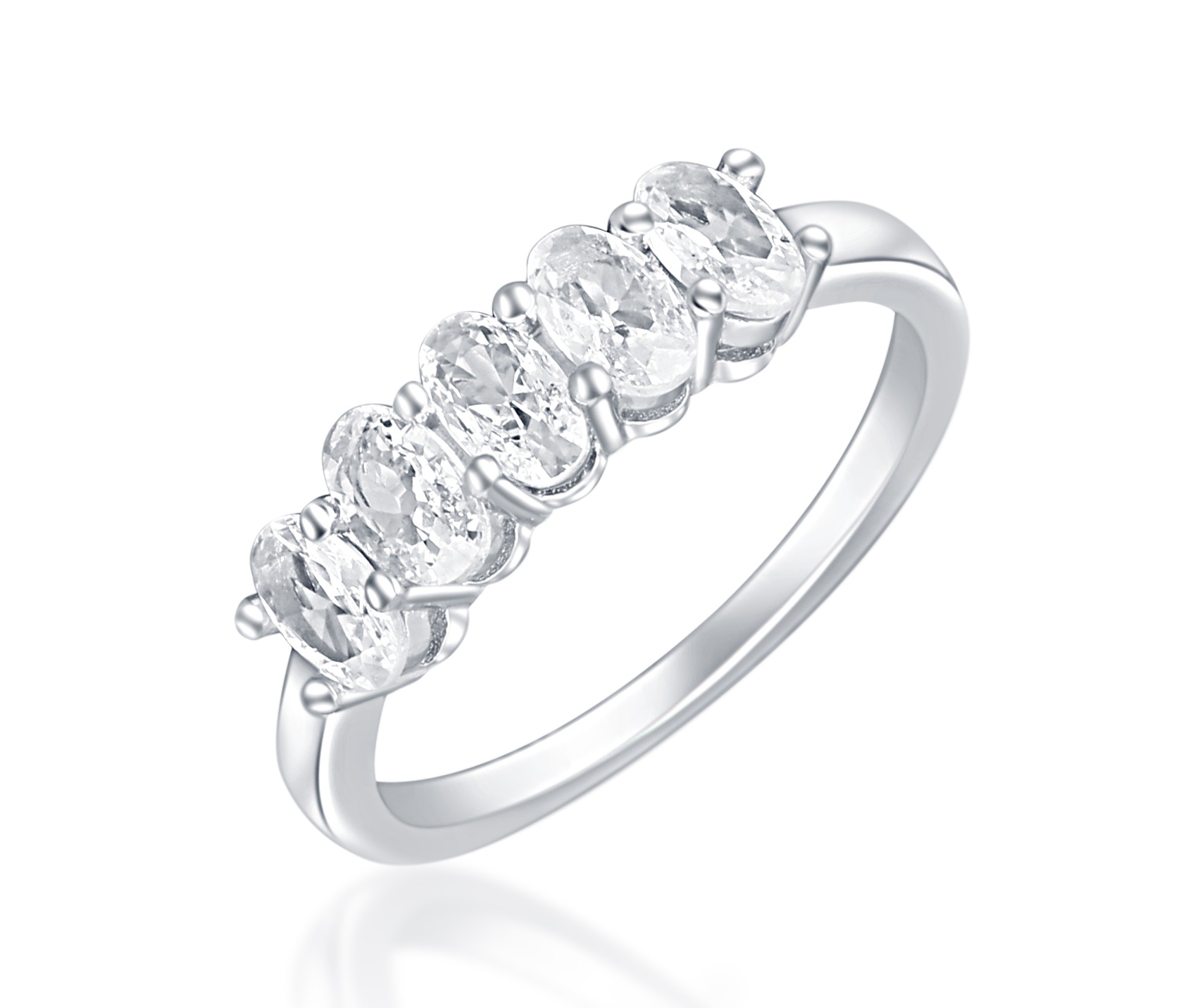 JVD -  Elegantní stříbrný prsten se zirkony SVLR0705XH2BI 52 mm