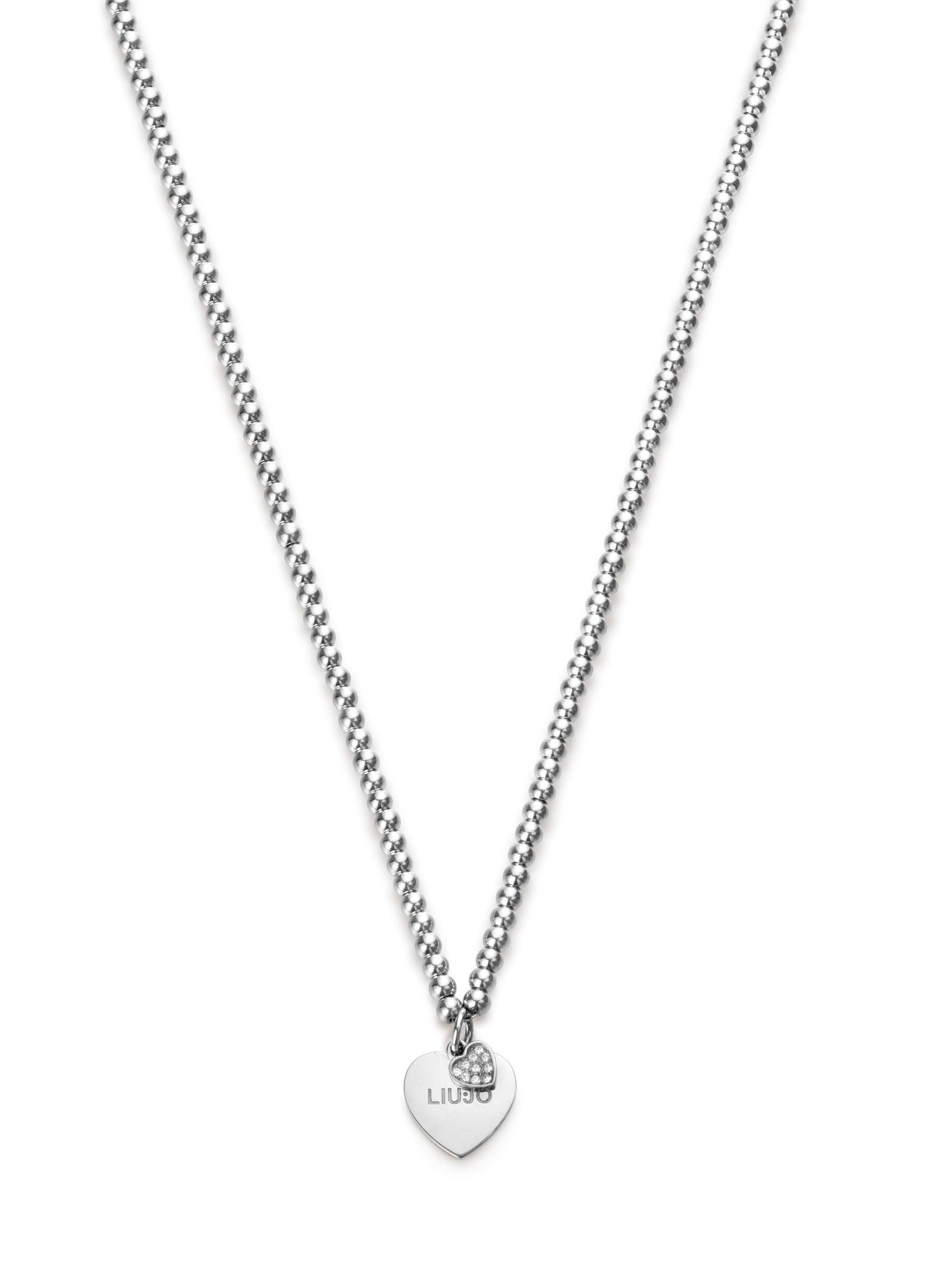 Liu Jo Guľôčkový náhrdelník so srdiečkami Essential LJ2163