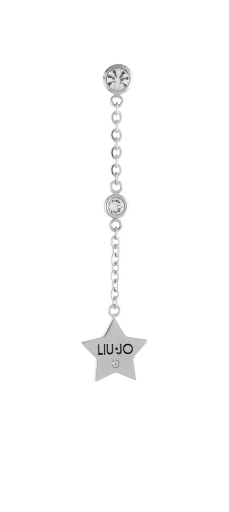 Liu Jo -  Stylová ocelová single náušnice s krystaly Brilliant LJ1660