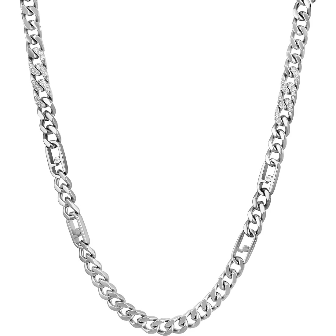 Liu Jo Výrazný oceľový náhrdelník Chains LJ1933