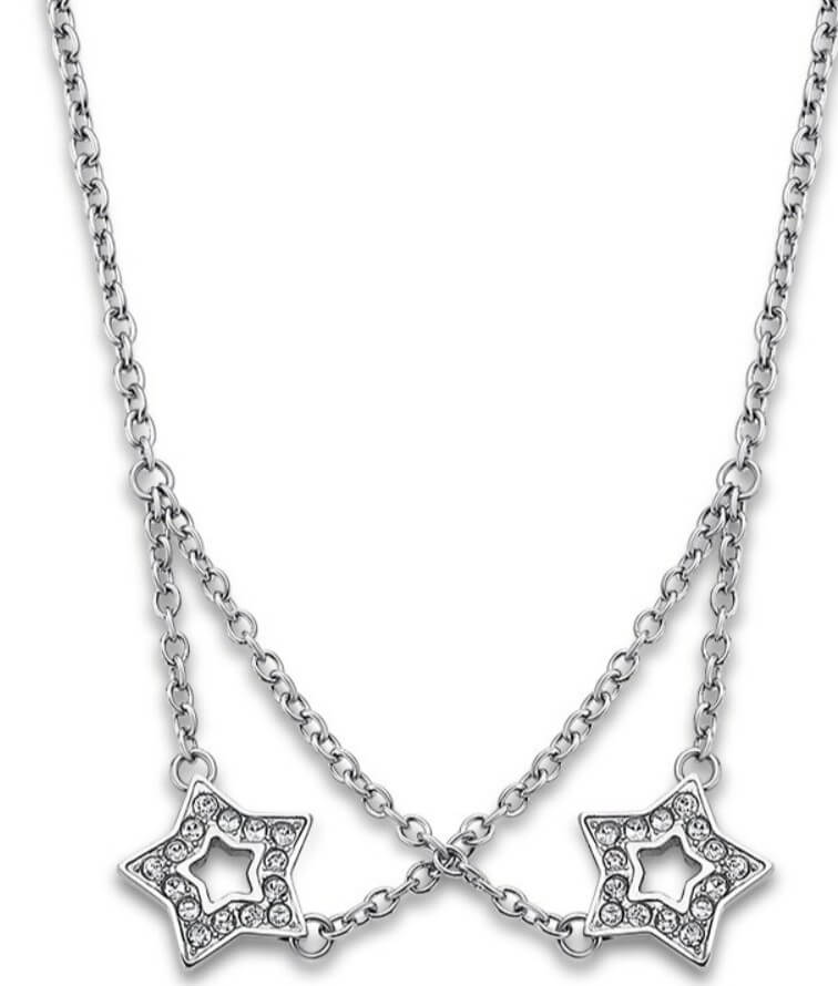 Lotus Style -  Hvězdičkový náhrdelník s krystaly LS1885-1/1