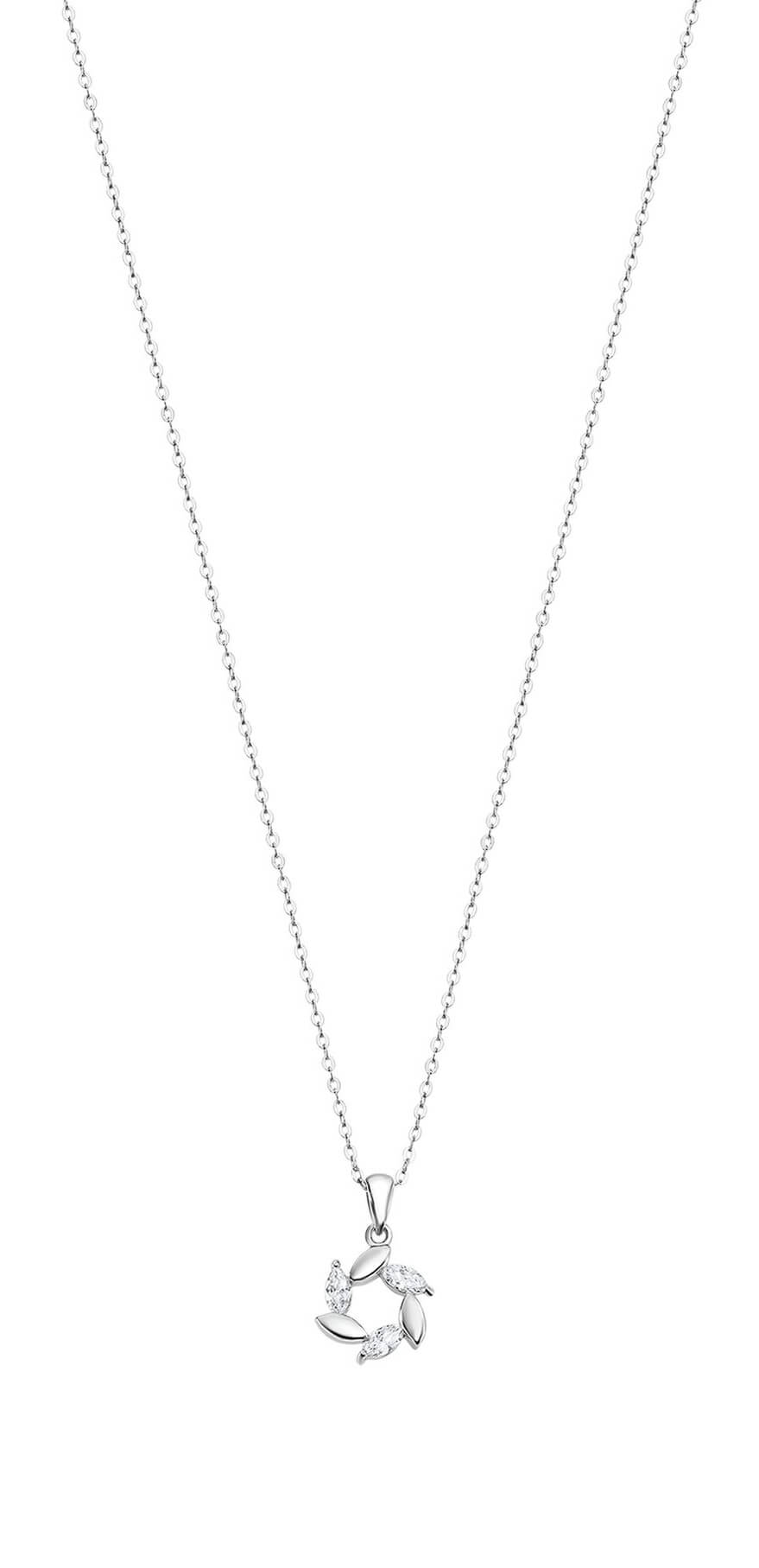 Lotus Silver Nadčasový strieborný náhrdelník so zirkónmi LP3188-1 / 1 (retiazka, prívesok)