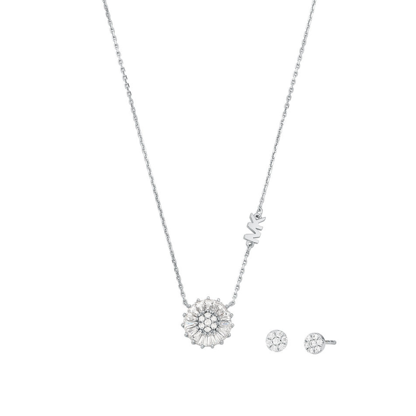 Michael Kors Nádherná súprava šperkov so zirkónmi MKC1651SET (náušnice, retiazka, prívesok)