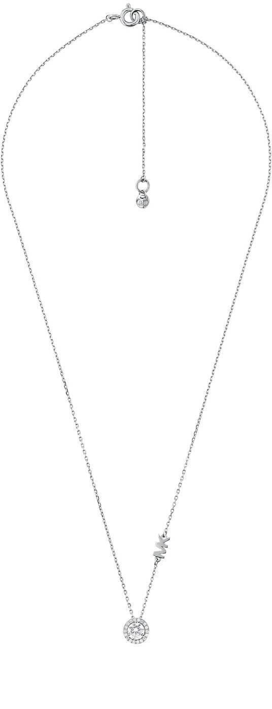 Michael Kors Nežný strieborný náhrdelník so zirkónmi MKC1208AN040