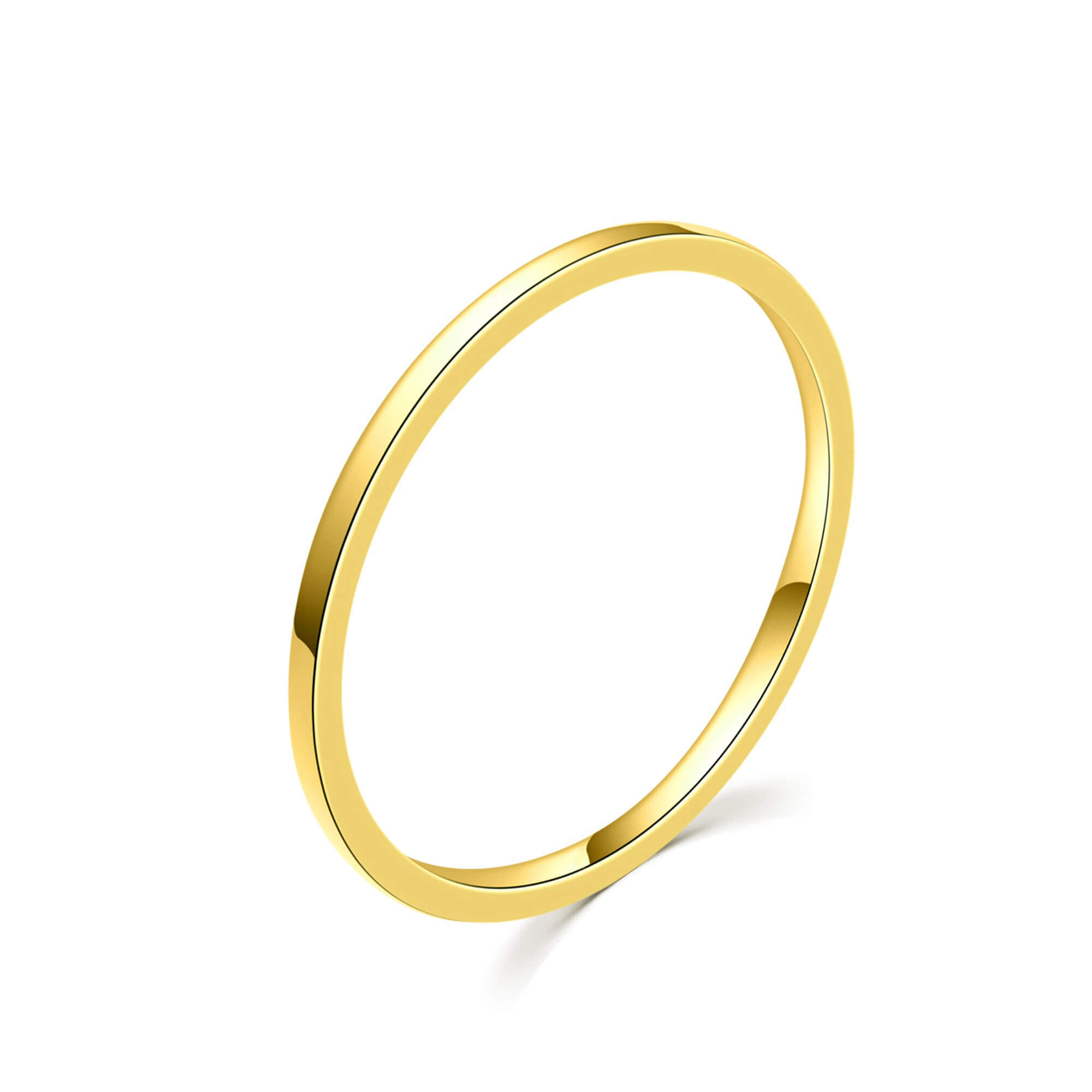 MOISS Minimalistický pozlátený prsteň R0001984 50 mm