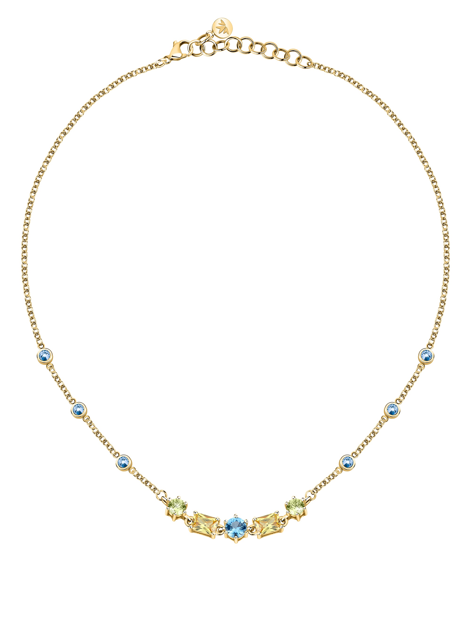 Morellato Elegantný pozlátený náhrdelník s kubickými zirkónmi Colori SAVY05