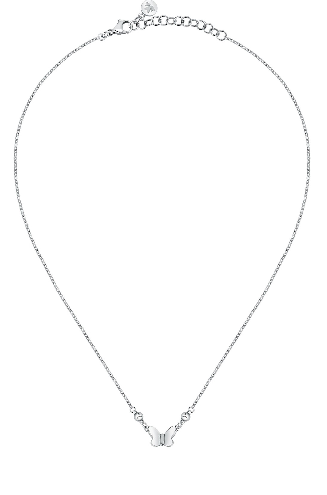 Morellato Hravý ocelový náhrdelník s motýlkem Passioni SAUN31
