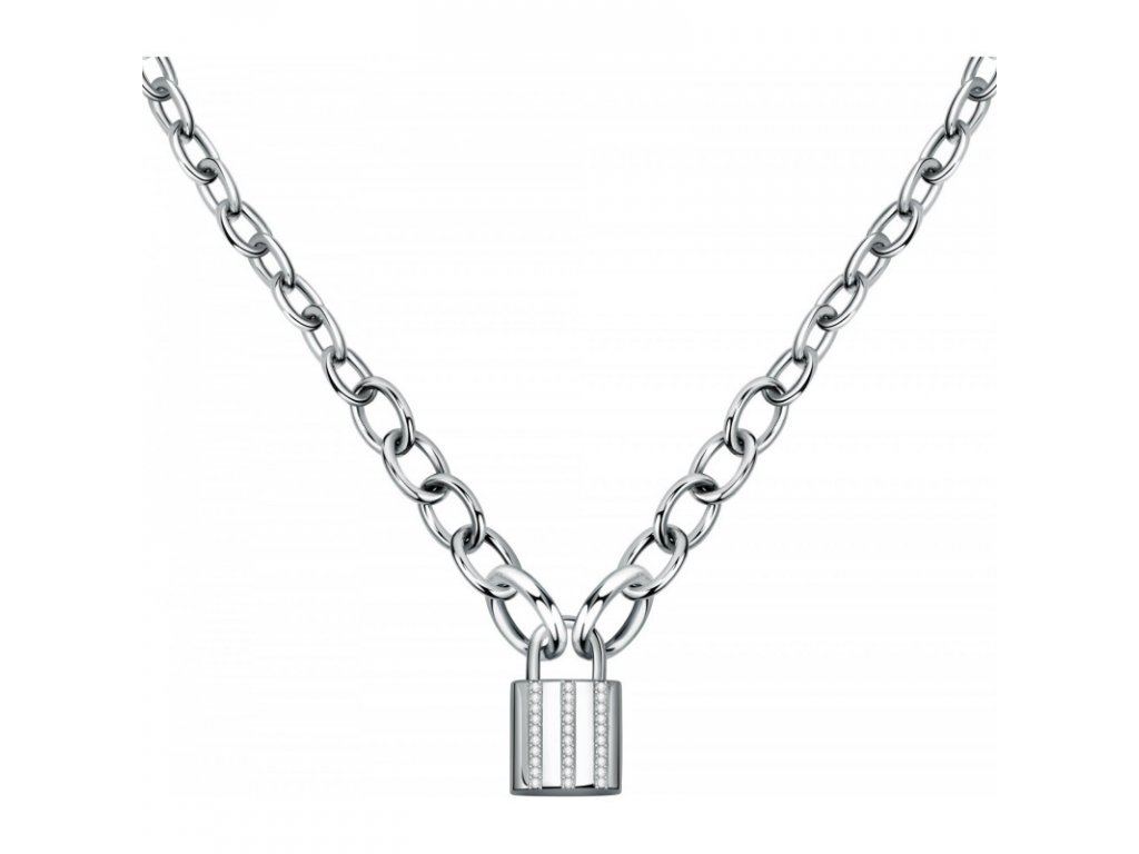 Morellato Luxusný oceľový náhrdelník Abbraccio SAUB01