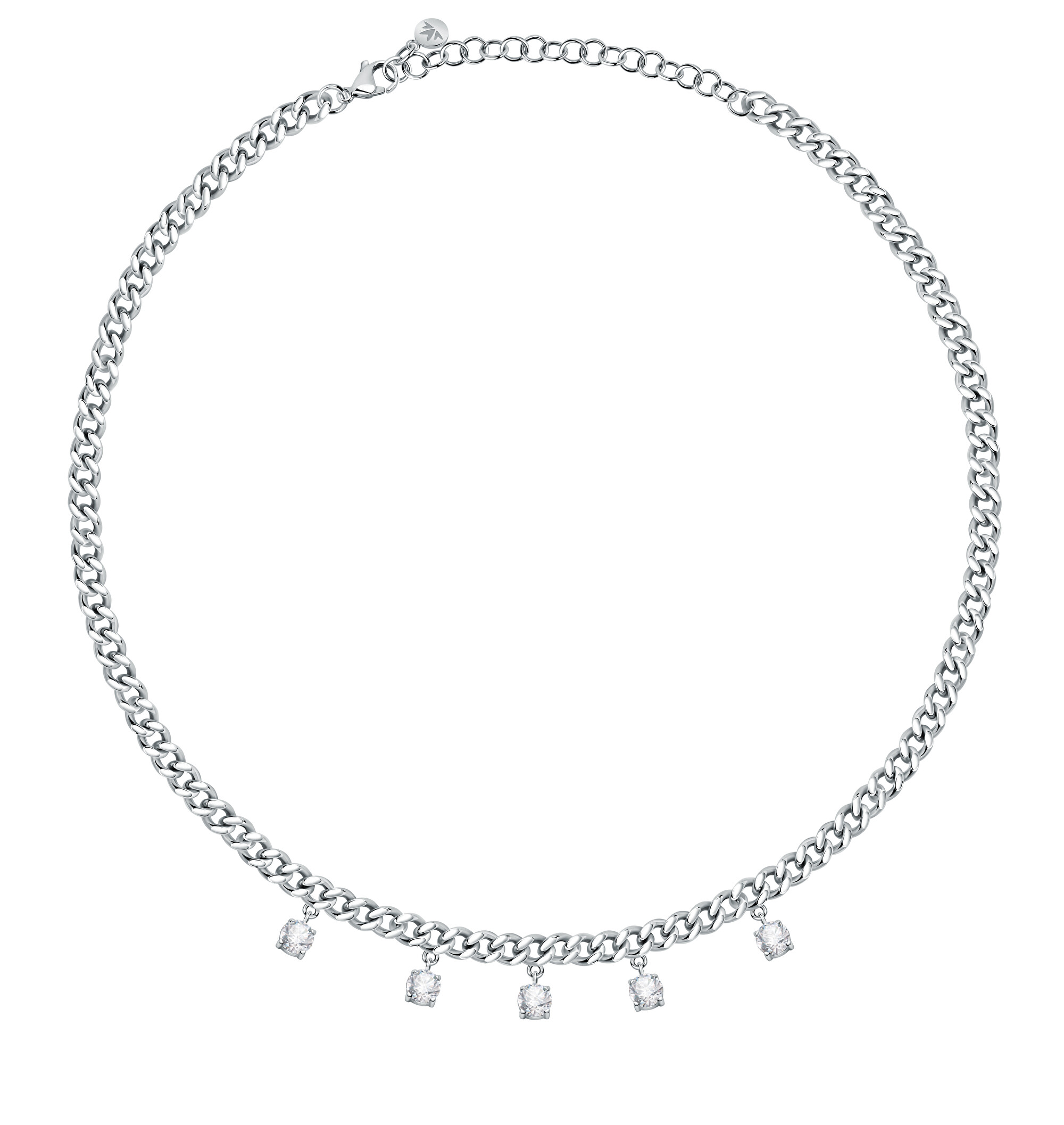 Morellato Luxusný oceľový náhrdelník s kryštálmi Poetica SAUZ05