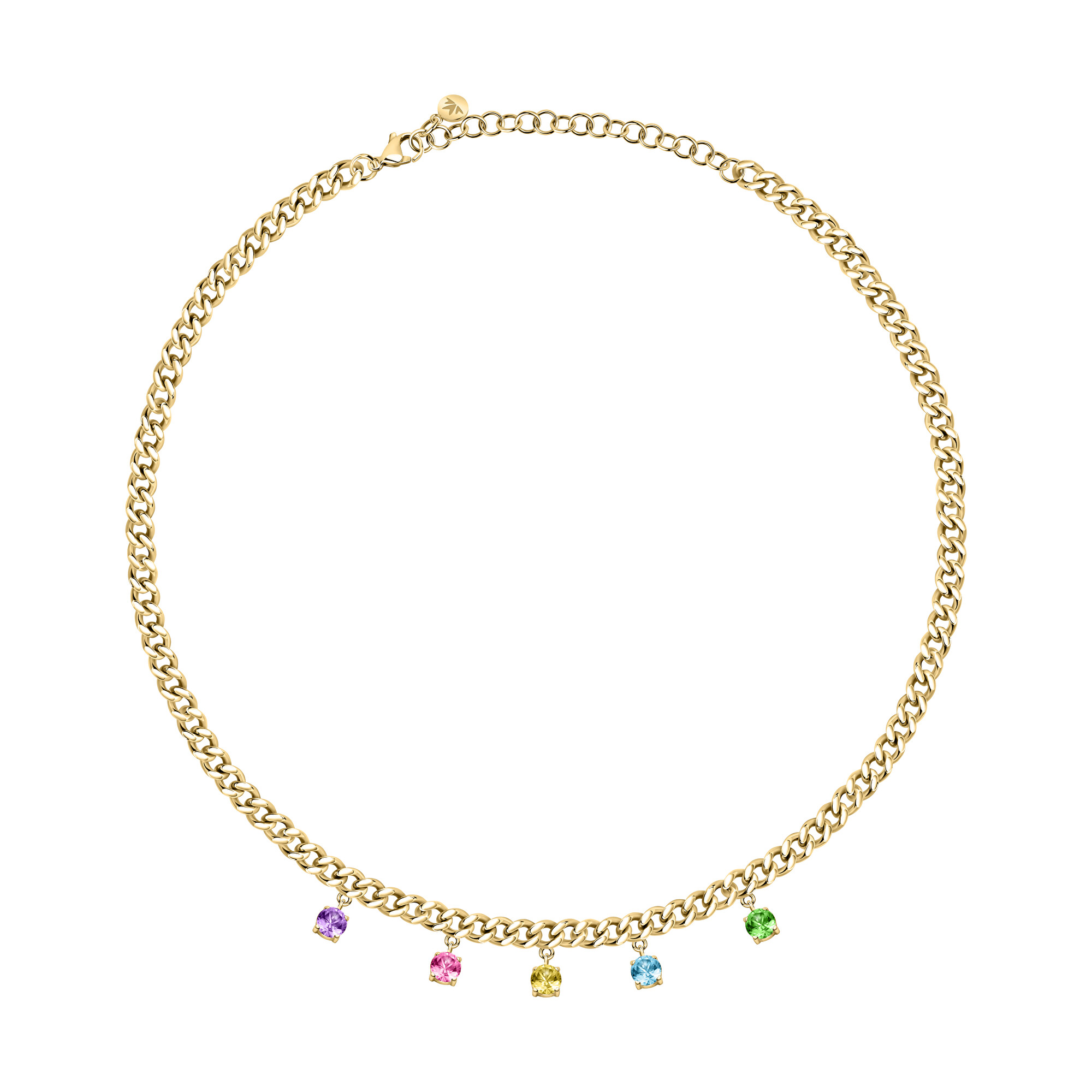 Morellato Luxusný pozlátený náhrdelník s kryštálmi Poetica SAUZ01
