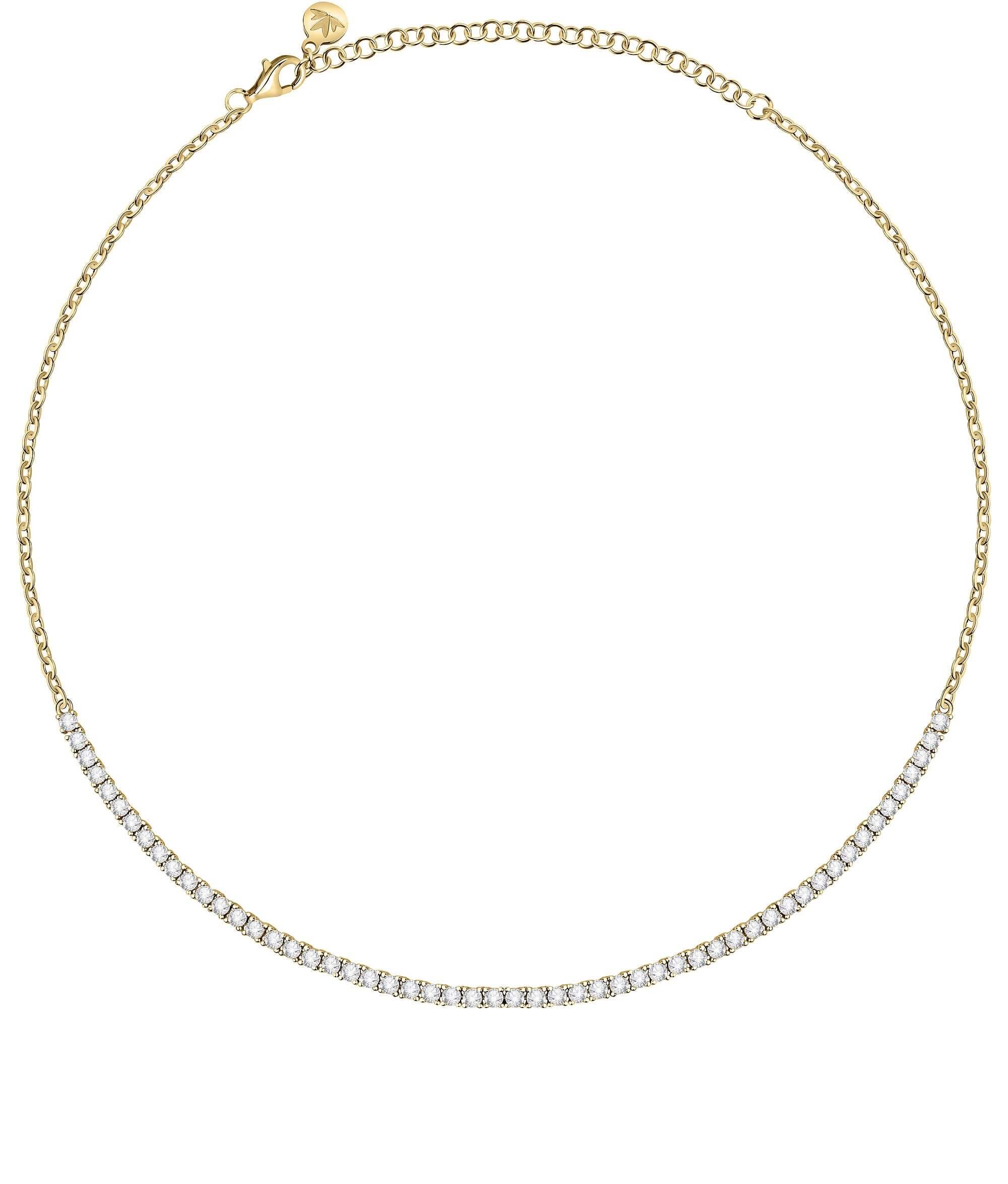 Morellato Luxusný pozlátený náhrdelník s zirkónmi Scintille SAQF04