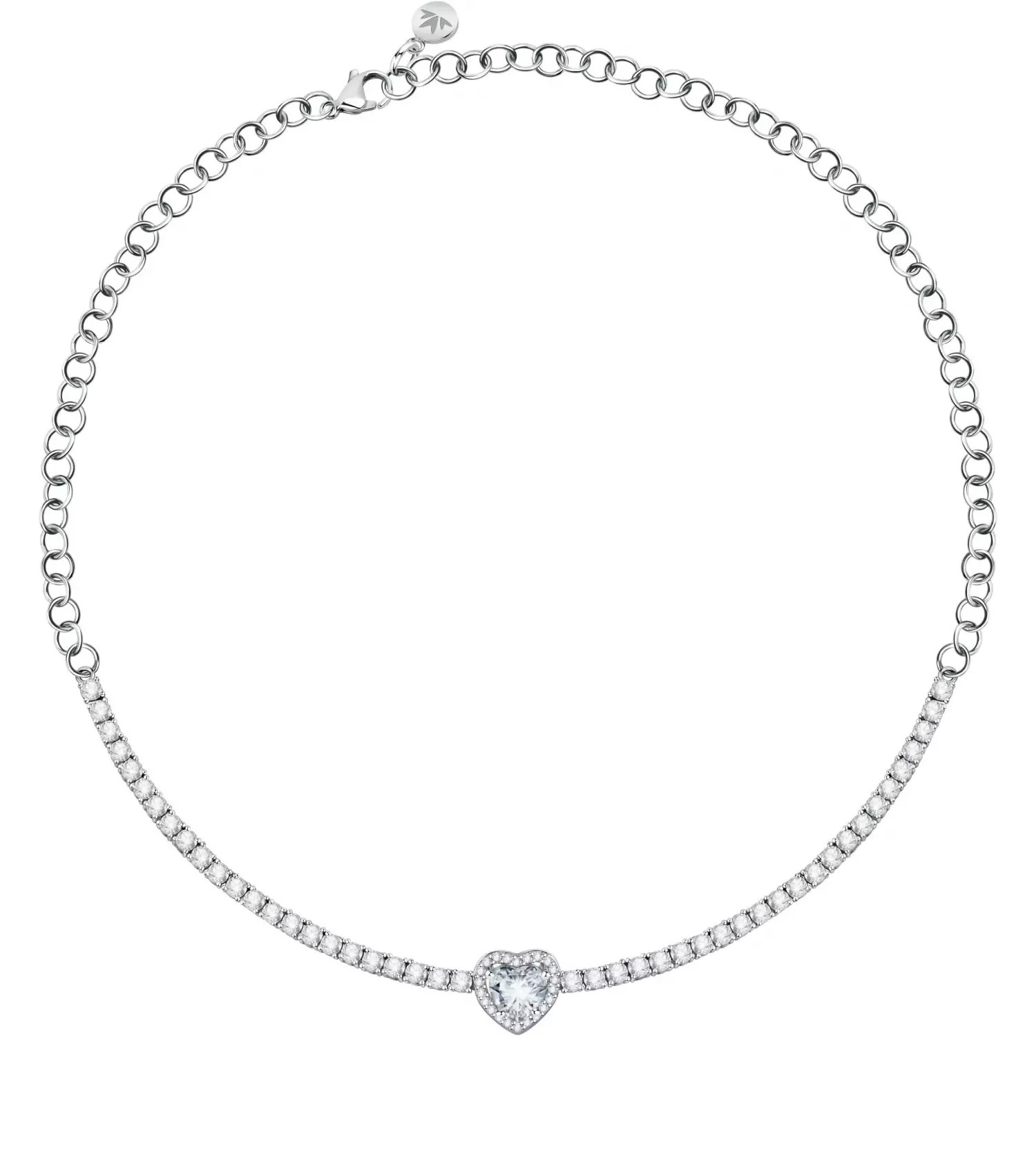 Morellato Luxusný strieborný náhrdelník so srdiečkom Tesori SAVB17