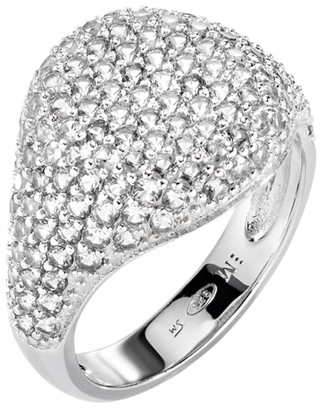Morellato Luxusní třpytivý prsten ze stříbra Tesori SAIW65 56 mm