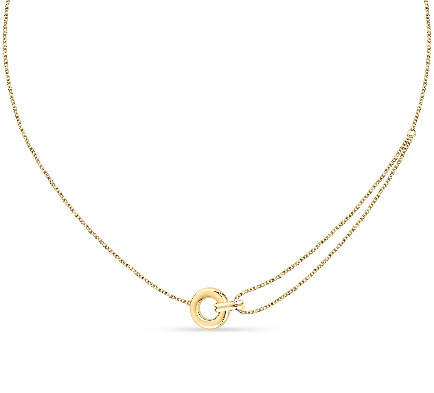 Morellato Minimalistický pozlátený náhrdelník Capsule By Aurora SANB01