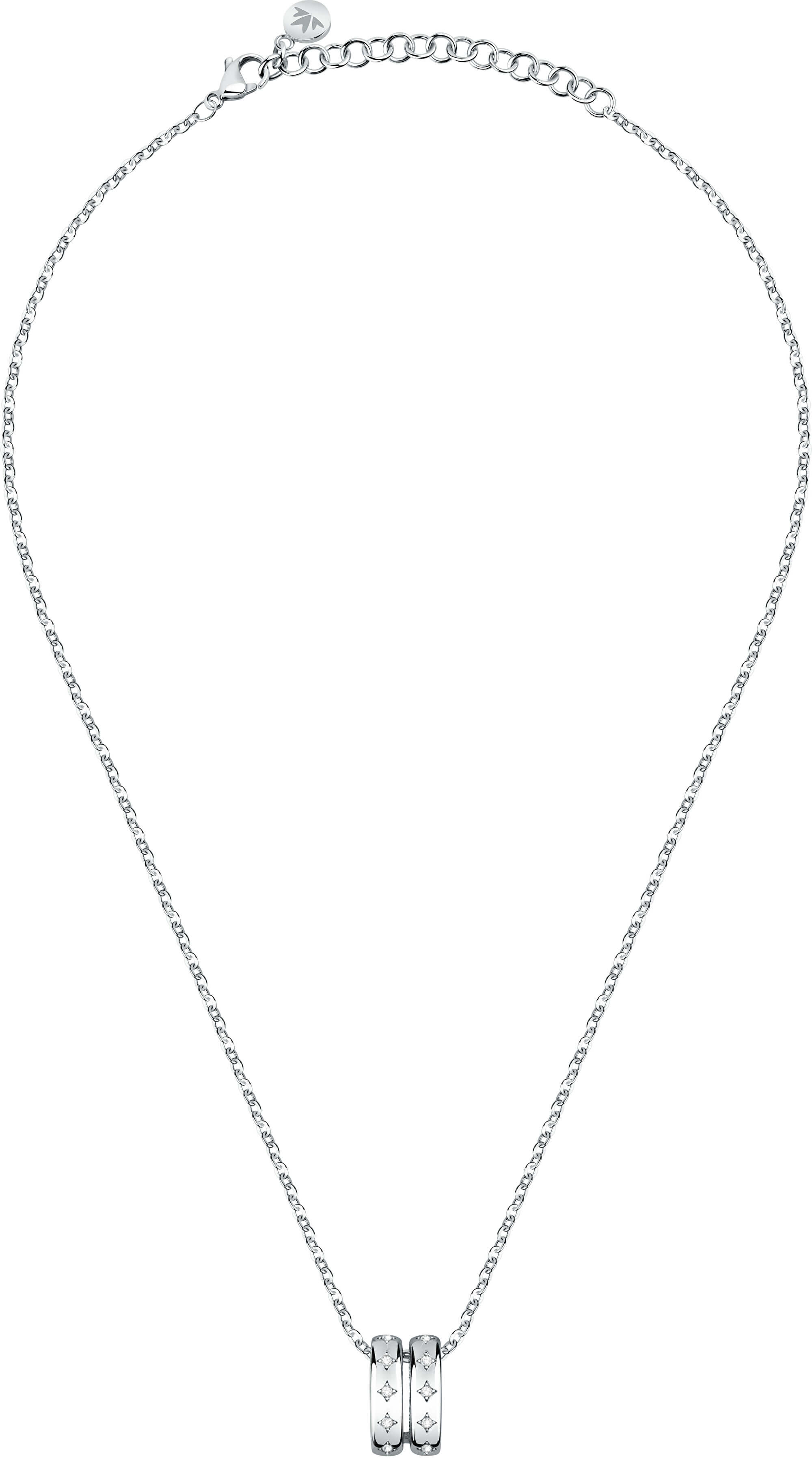 Morellato Moderné oceľový náhrdelník Insieme SAKM89 (retiazka, prívesok)