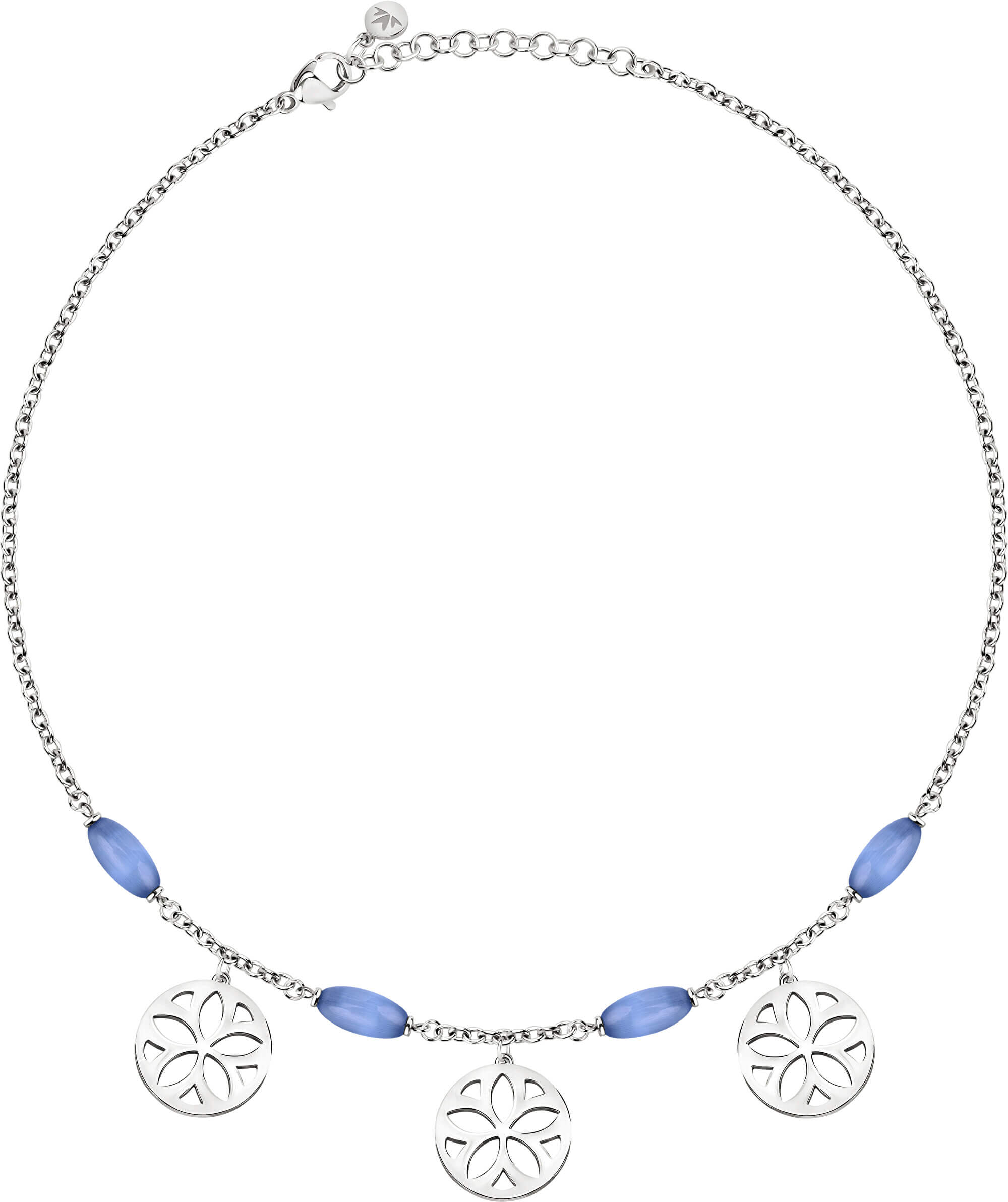 Morellato Ocelový náhrdelník s přívěsky Fiore SATE02