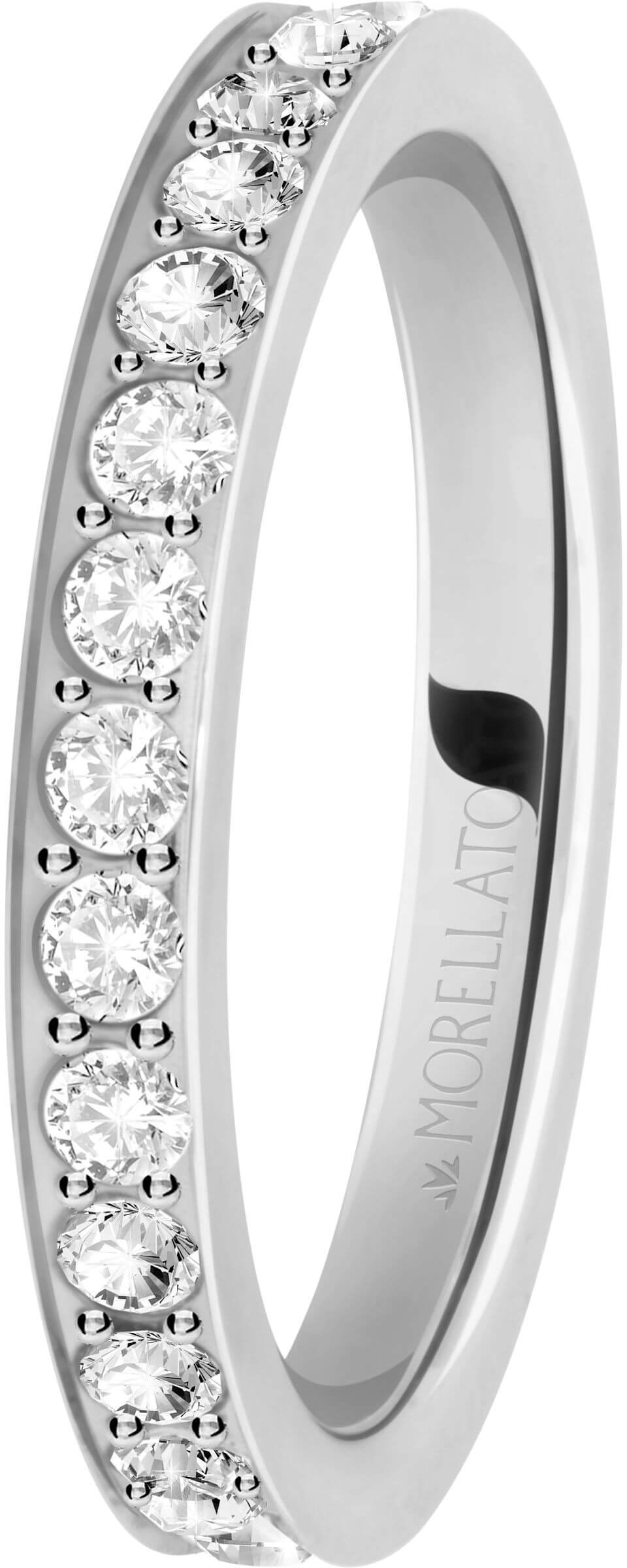 Morellato Ocelový prsten s krystaly Love Rings SNA41 54 mm