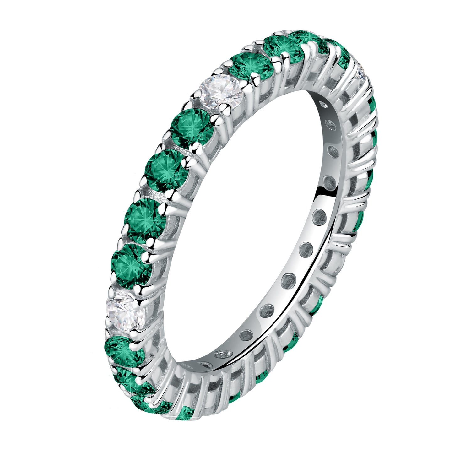 Morellato Okouzlující stříbrný prsten se zirkony Tesori SAIW171 58 mm