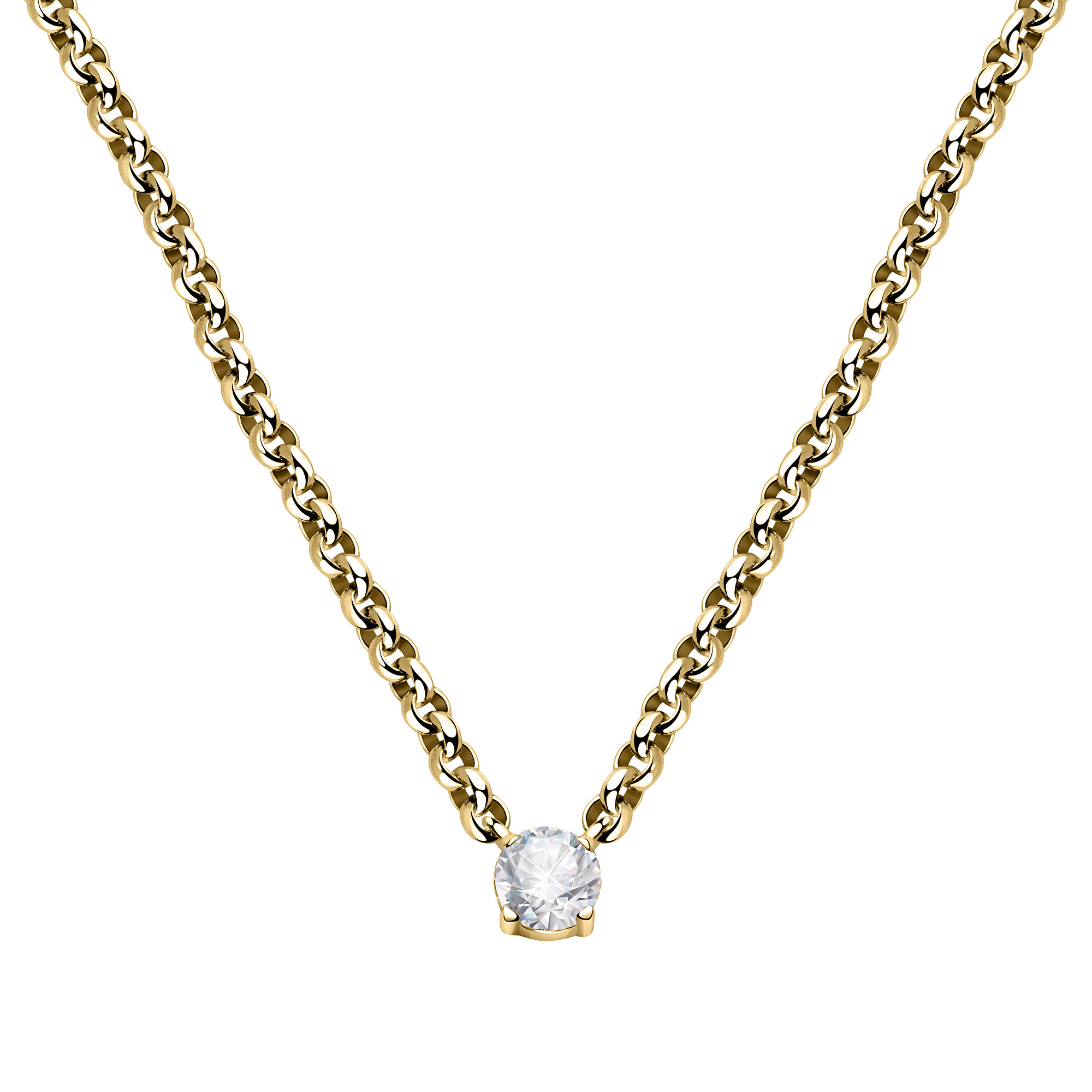 Morellato -  Originální pozlacený náhrdelník s krystalem Poetica SAUZ30