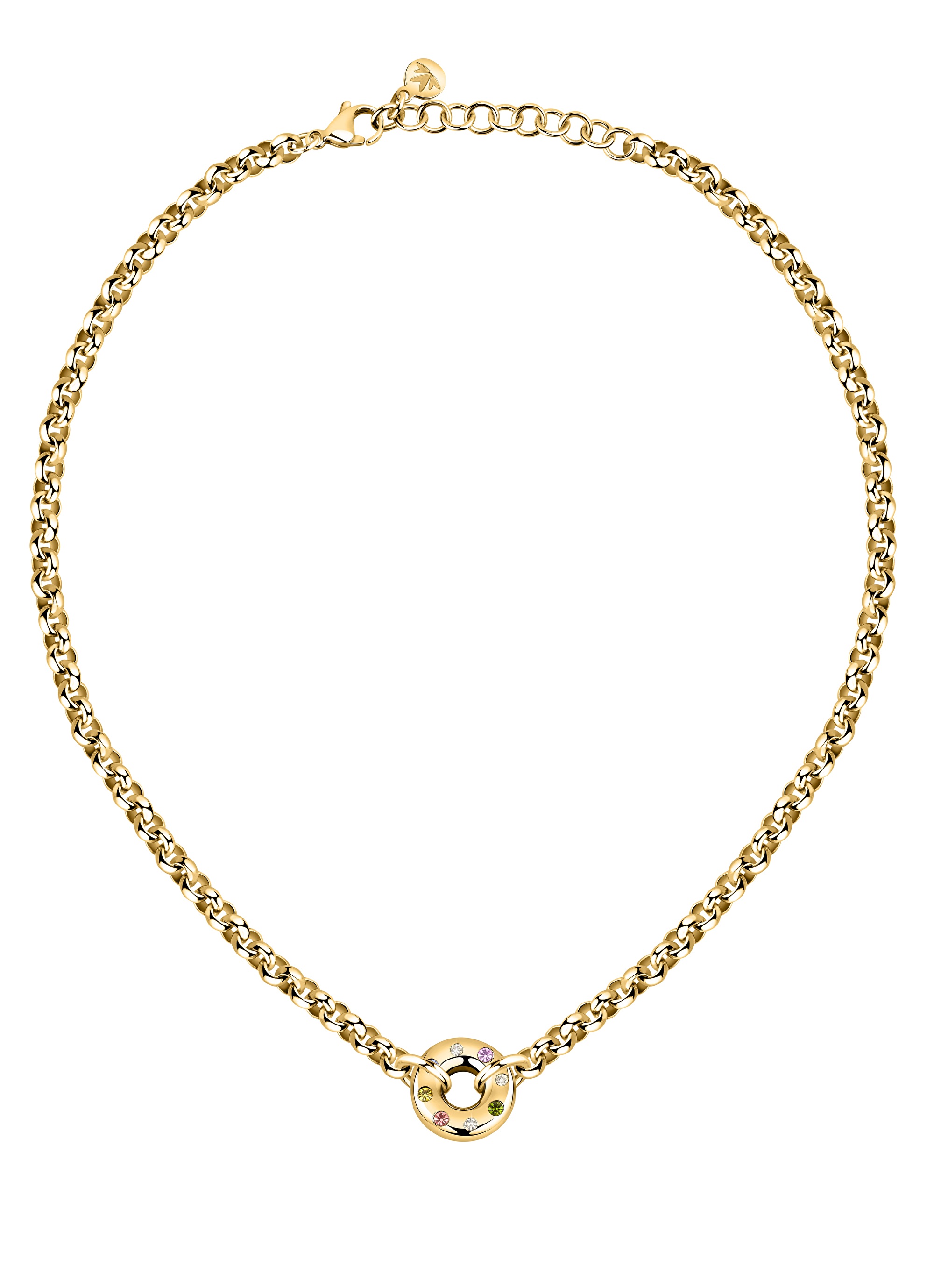 Morellato -  Pozlacený náhrdelník s barevnými krystaly Bagliori SAVO03