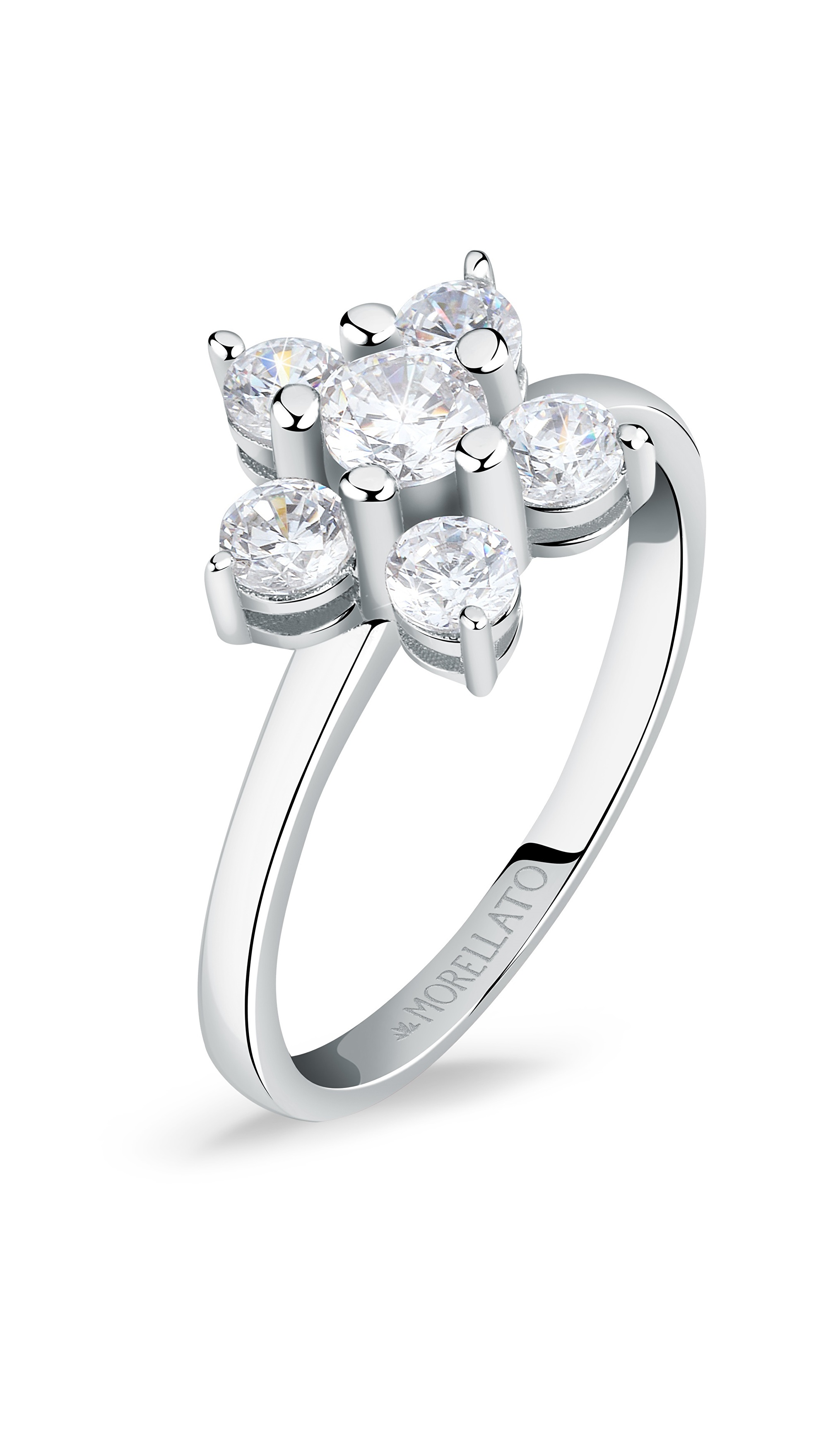 Morellato Půvabný stříbrný prsten s kytičkou Tesori SAIW127 52 mm