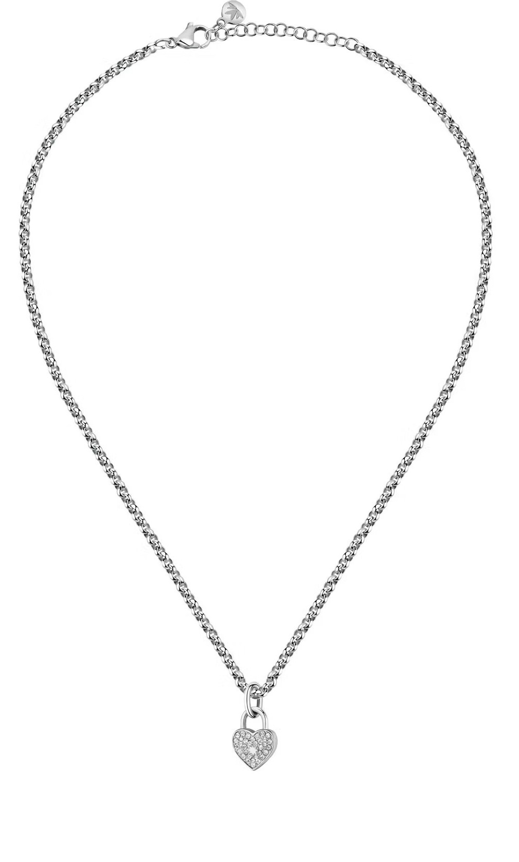 Morellato Romantický oceľový náhrdelník s kryštálmi Abbraccio SABG26