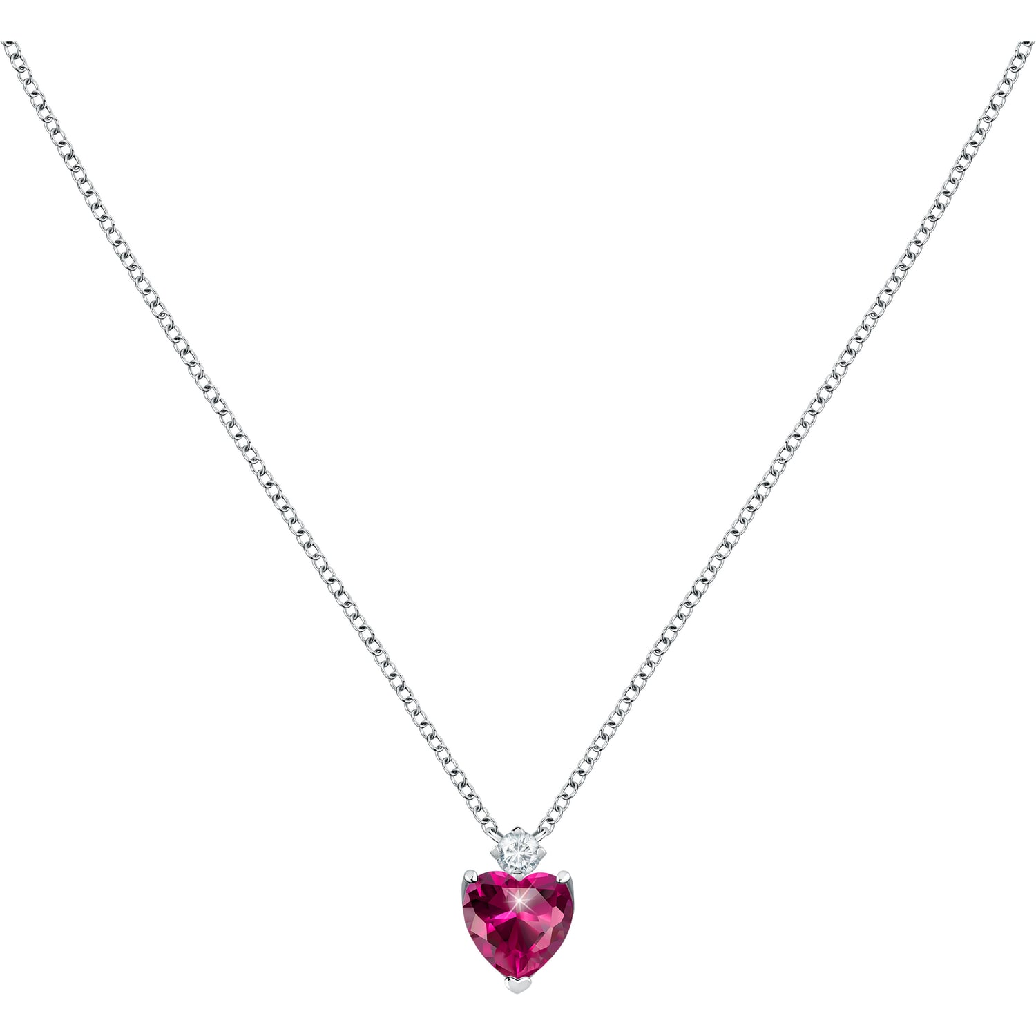 Morellato -  Romantický stříbrný náhrdelník Srdce Tesori SAIW161