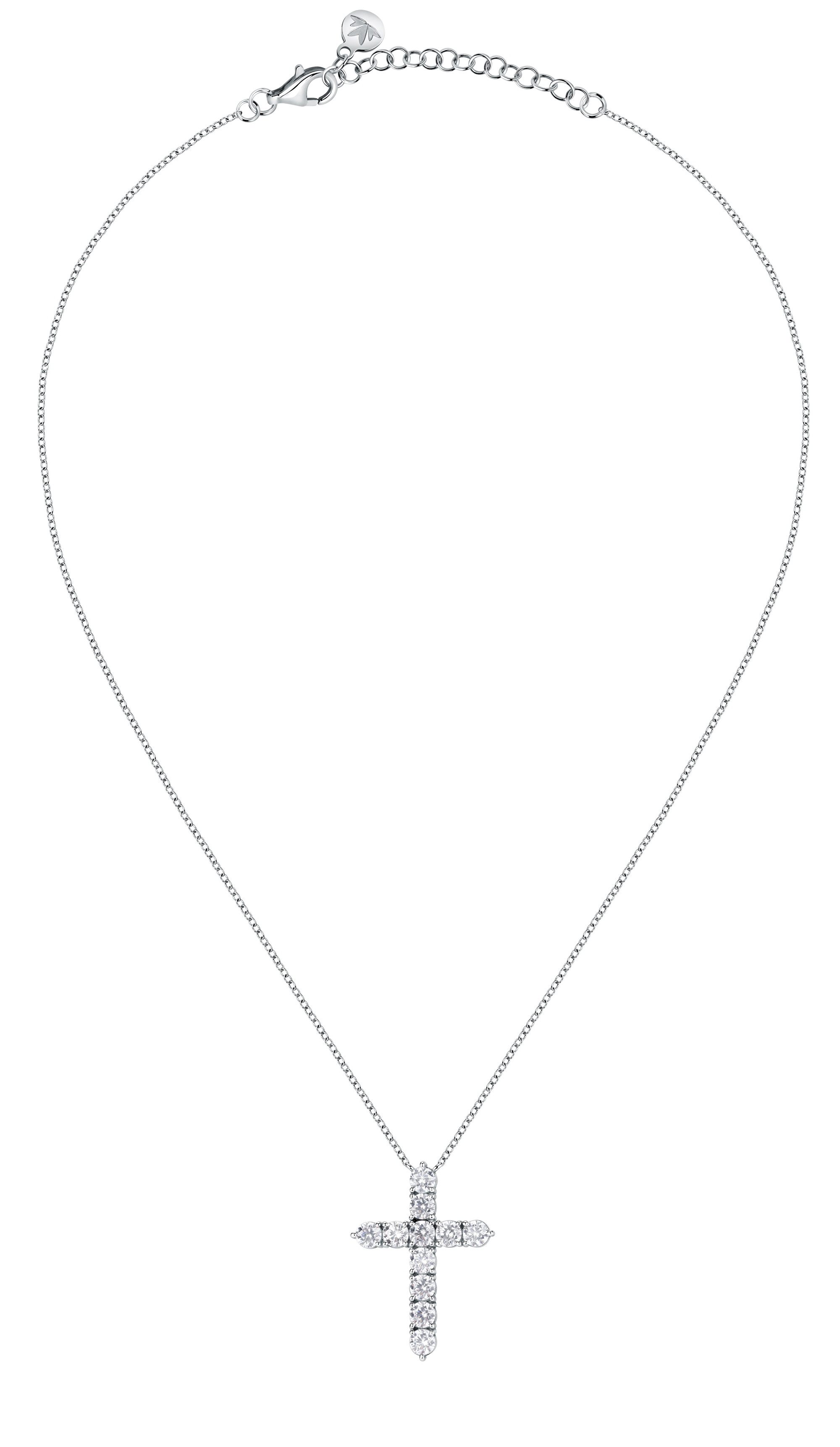 Morellato -  Stylový stříbrný náhrdelník s křížkem Large Cross Tesori SAIW116