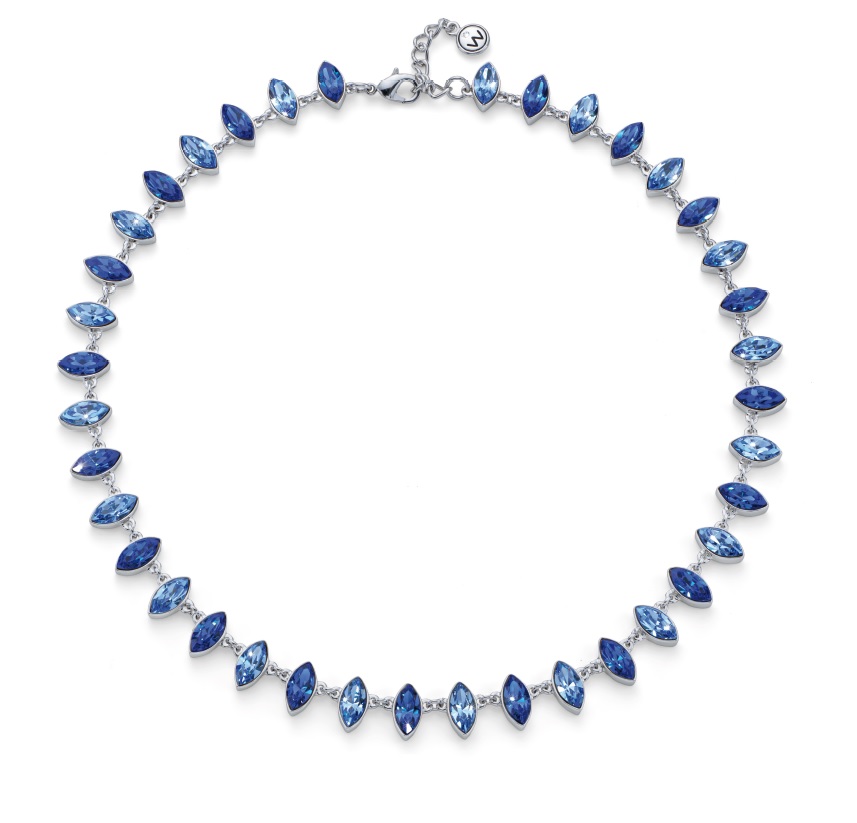 Oliver Weber Luxusní náhrdelník s modrými krystaly Izanami 12324