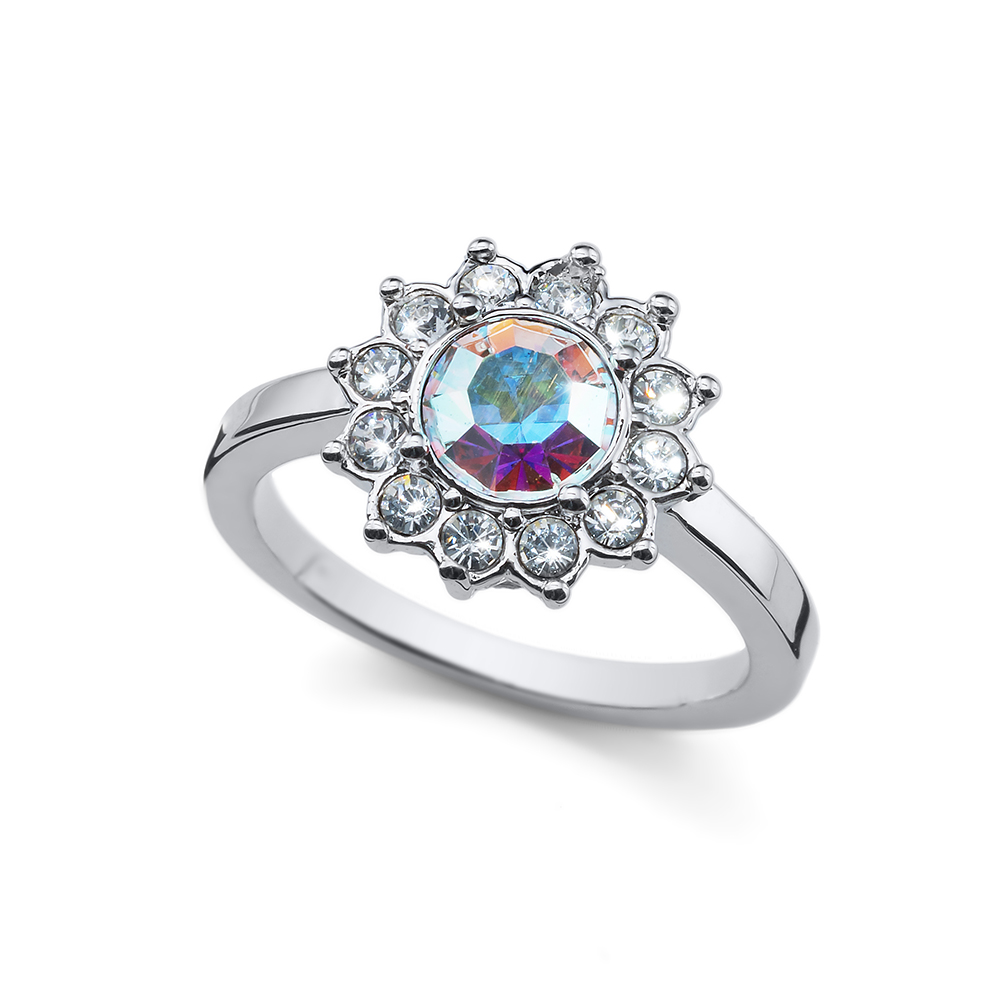 Oliver Weber Luxusní prsten se zirkony Romantic 41166 AB 52 mm