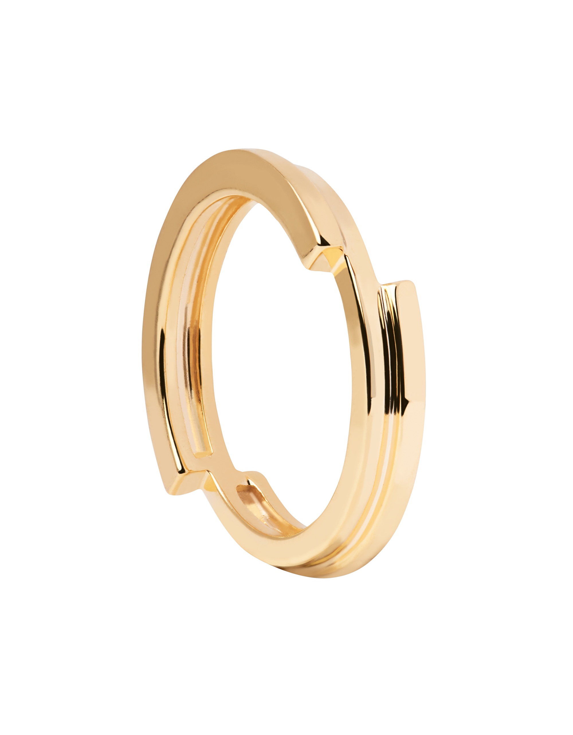 PDPAOLA Minimalistický pozlacený prsten Genesis Essentials AN01-898 52 mm